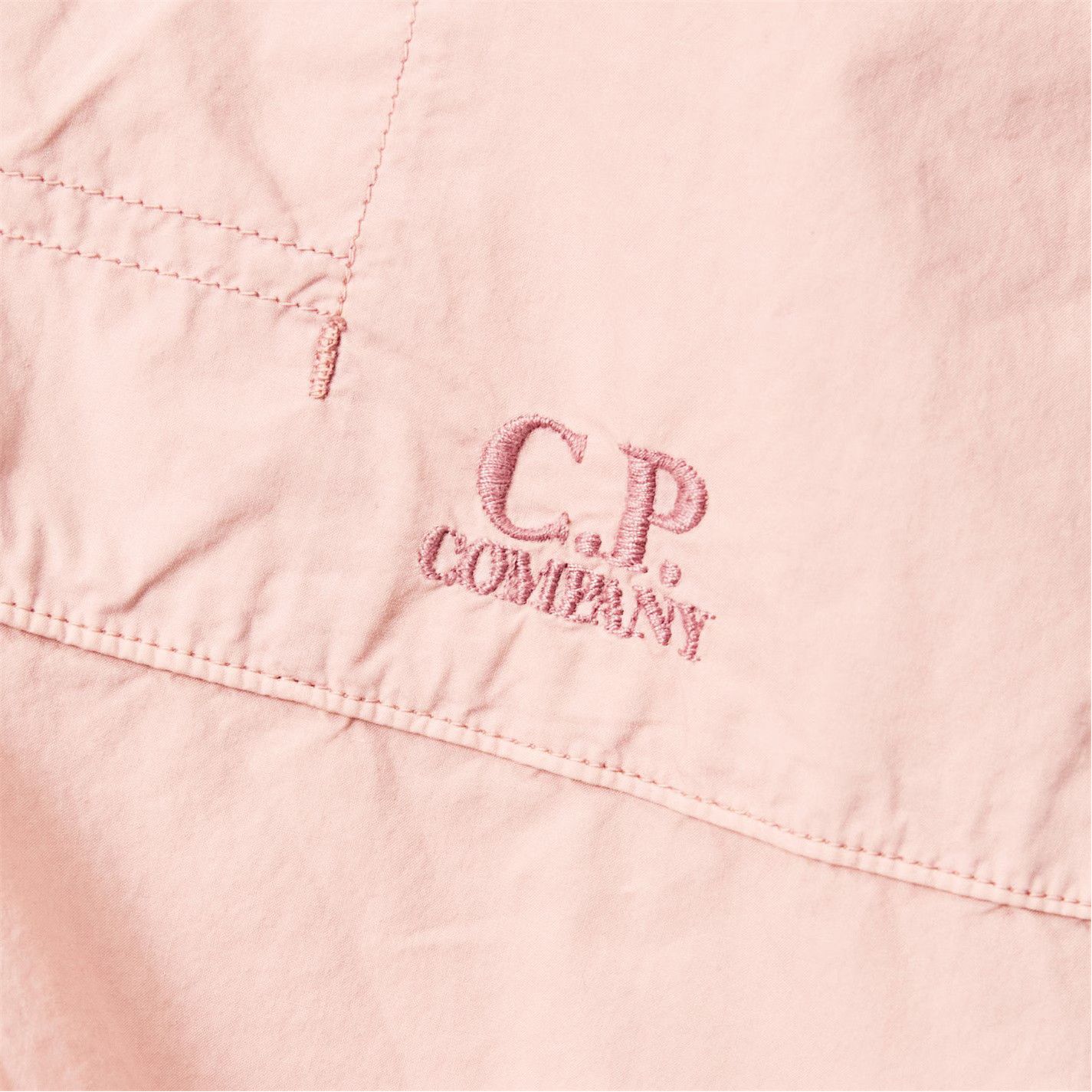 C.P. Company o1g2r1mq0426 Short Sleeve Embroidered Logo Shirt Misty Rose Size US S / EU 44-46 / 1 - 4 Thumbnail