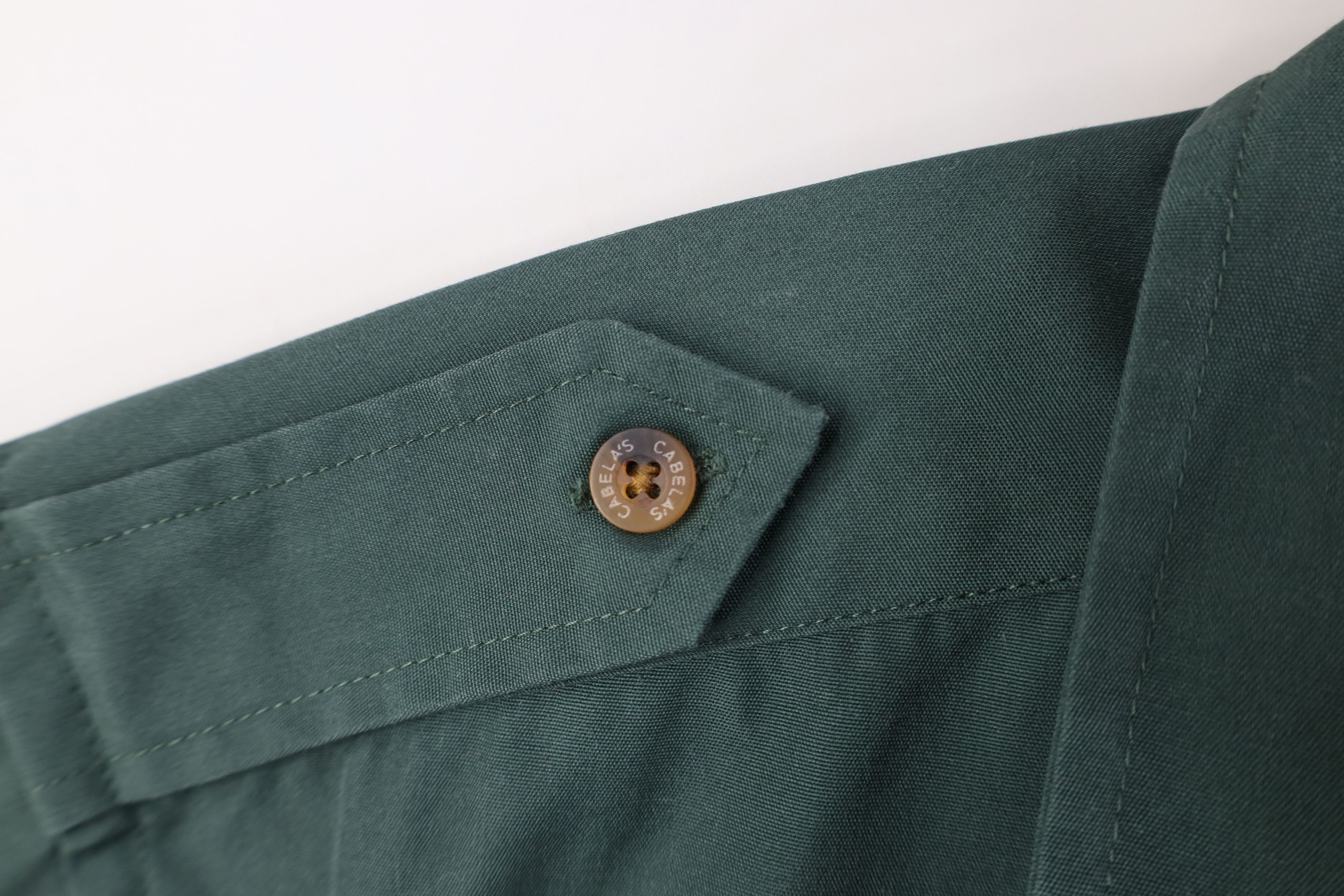 Cabelas Vintage 90s Cabelas Safari Collared Button Shirt Green Size XL / US 12-14 / IT 48-50 - 6 Thumbnail
