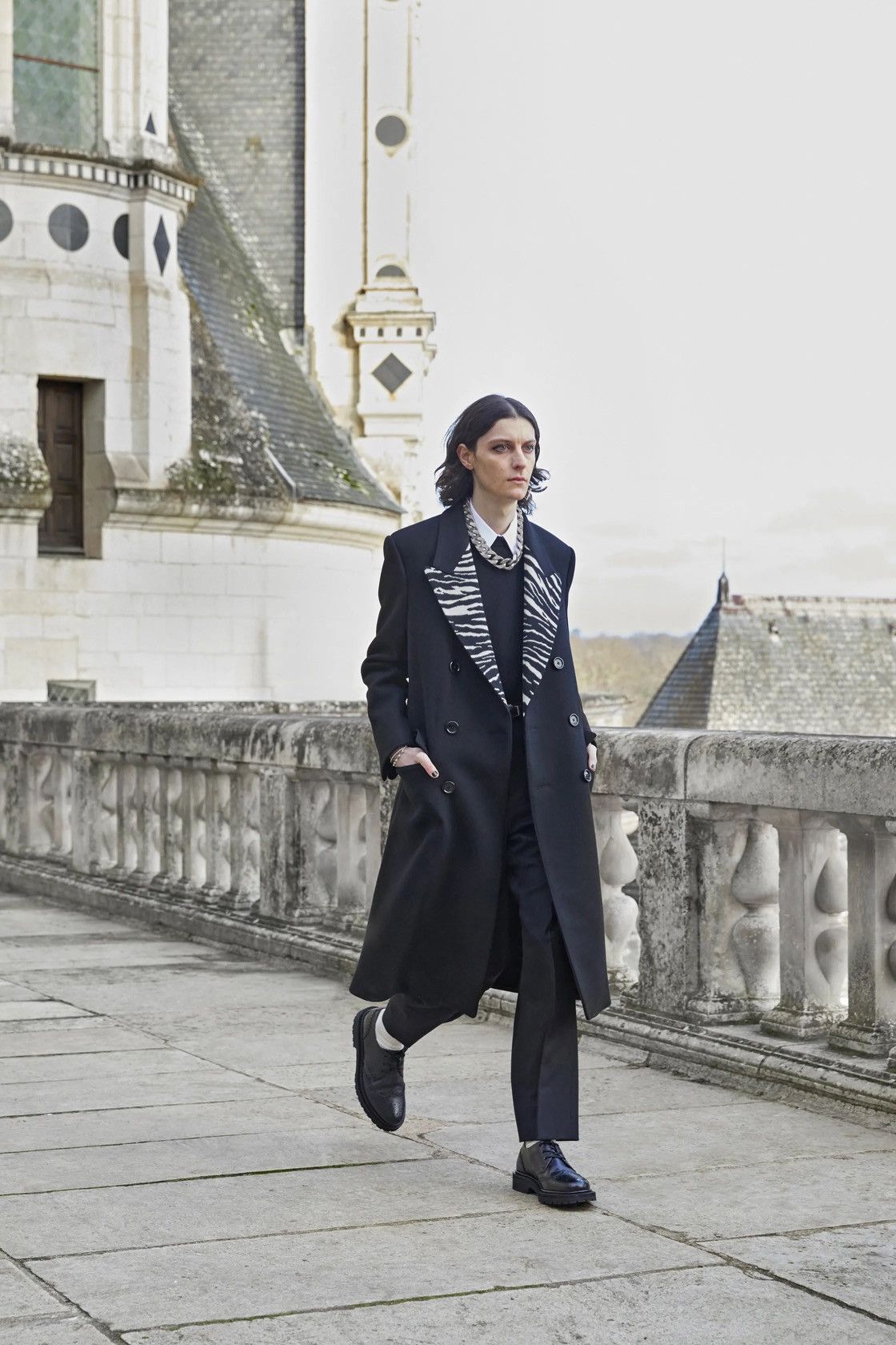 Celine CELINE BY HEDI SLIMANE 21AW/FW Double-Breasted Heavy Coat Size US S / EU 44-46 / 1 - 1 Thumbnail
