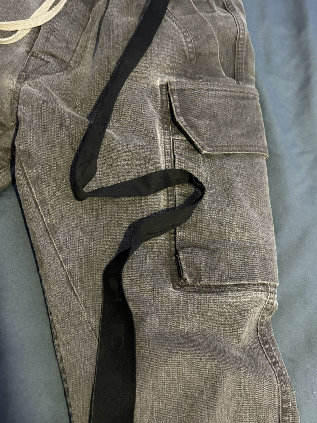 Rick Owens Drkshdw Rick owens denim cargo Size US 32 / EU 48 - 1 Thumbnail