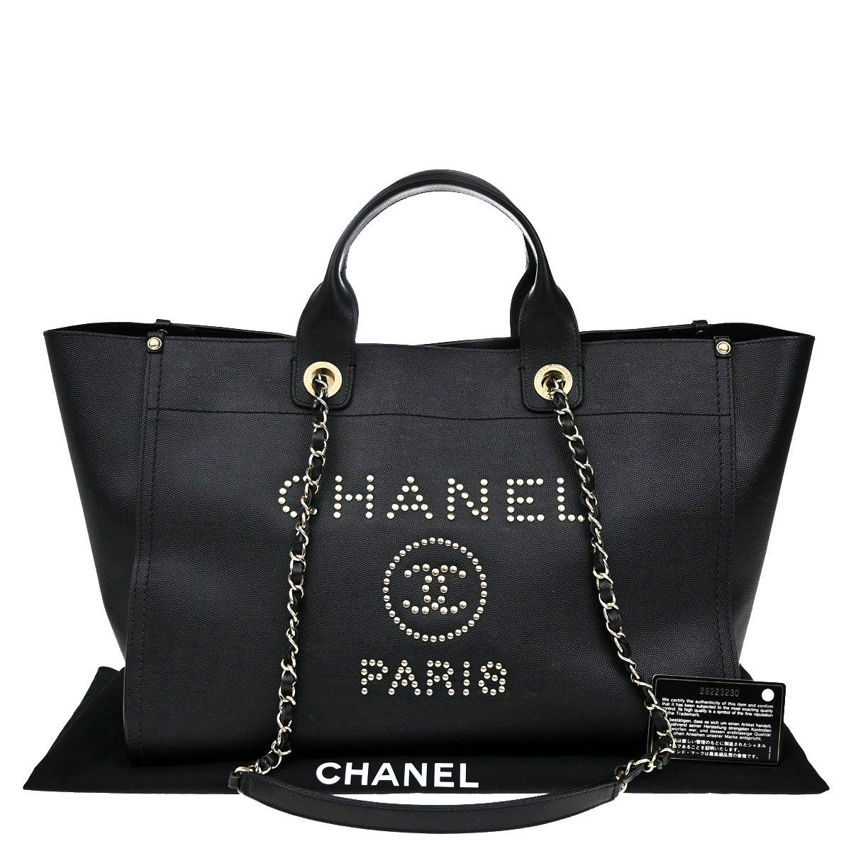Chanel Chanel Deauville NM Tote Embossed Calfskin Size ONE SIZE - 1 Thumbnail