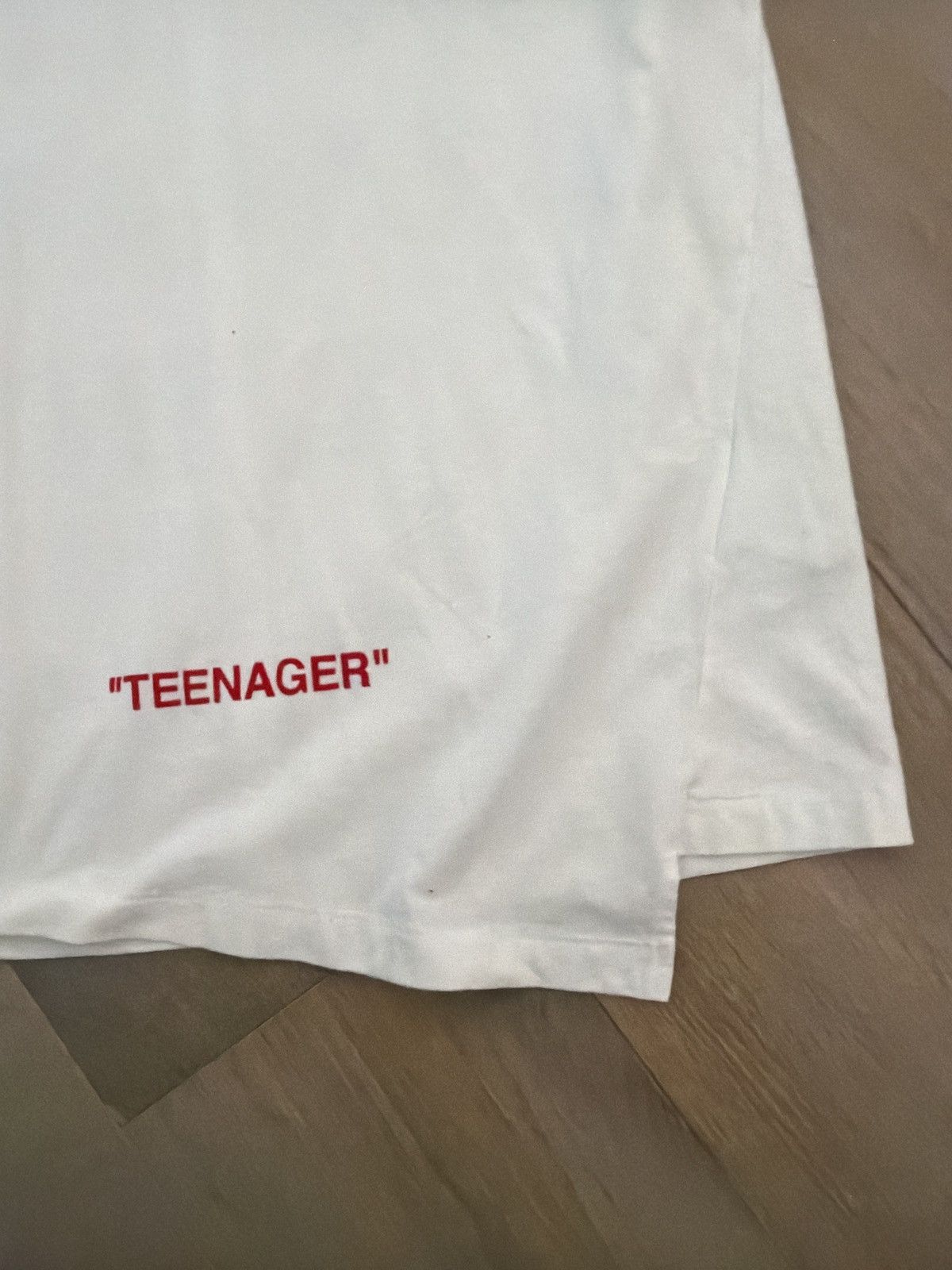 Off-White Offwhite white teenager tshirt size medium Size US M / EU 48-50 / 2 - 5 Thumbnail