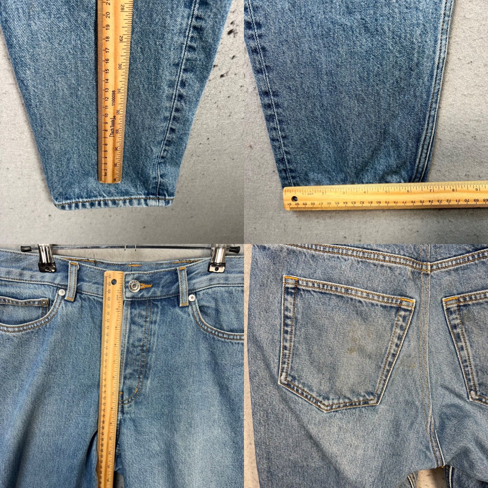 Arket VINTAGE Arket Jeans Cropped Regular Light Wash 33 Mens Blue Denim Cotton Blend 26 Inseam 33 W Waist Mens Size US 33 - 8 Thumbnail