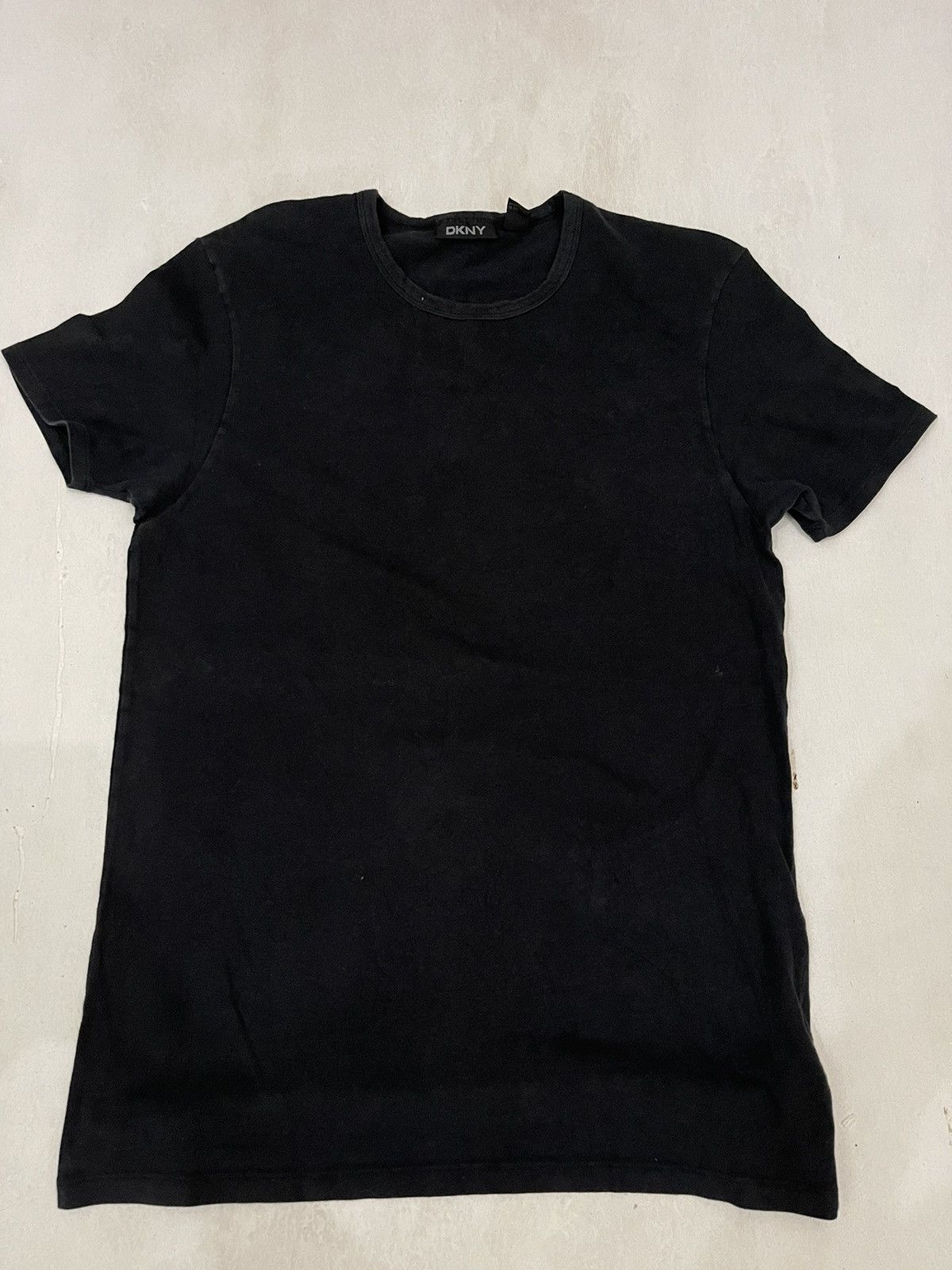 DKNY Black Plain Short Sleeve T-Shirts