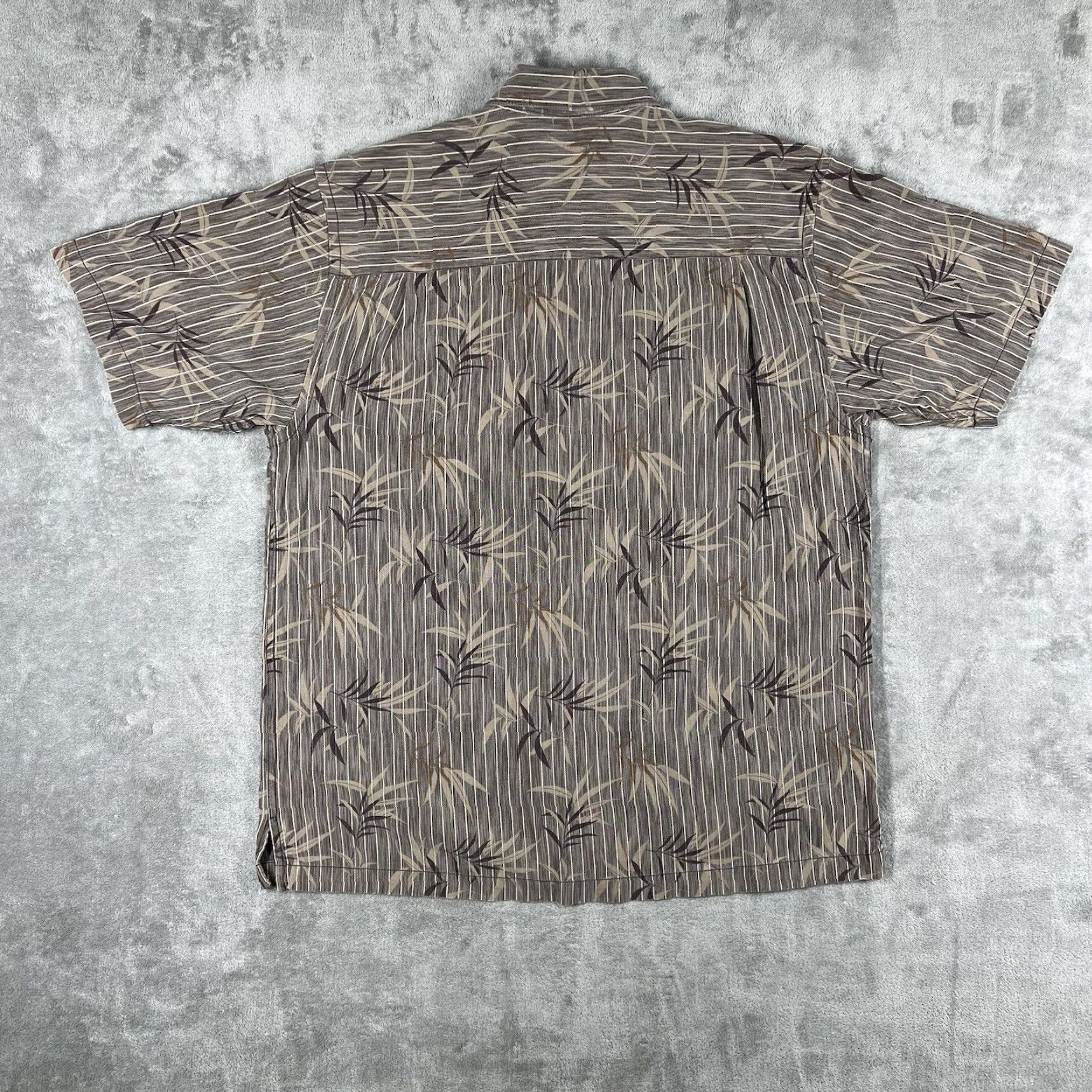 Tommy Bahama Tommy Bahama Shirt M Mens Hawaiian Button-Up Short Sleeve Brown 100% Tencel Lyocell Floral Classic Casual Size US M / EU 48-50 / 2 - 7 Thumbnail