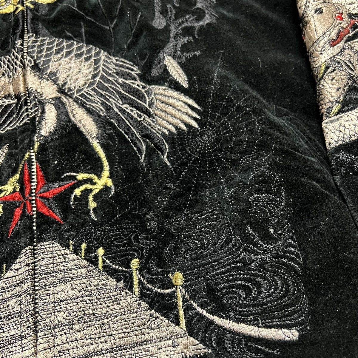Japanese Brand × Yasuyuki Ishii Rare Yasuyuki Ishii Reversible Varsity Jacket Snake Design Size US L / EU 52-54 / 3 - 4 Thumbnail