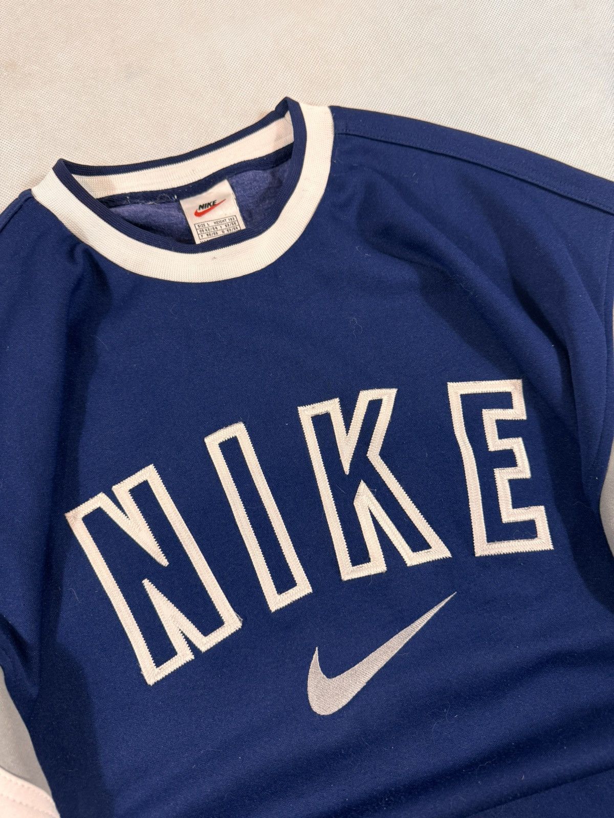 Nike × Vintage NIKE VINTAGE CENTER LOGO OVERSIZE BOXY SWEATSHIRT Size US L / EU 52-54 / 3 - 4 Thumbnail