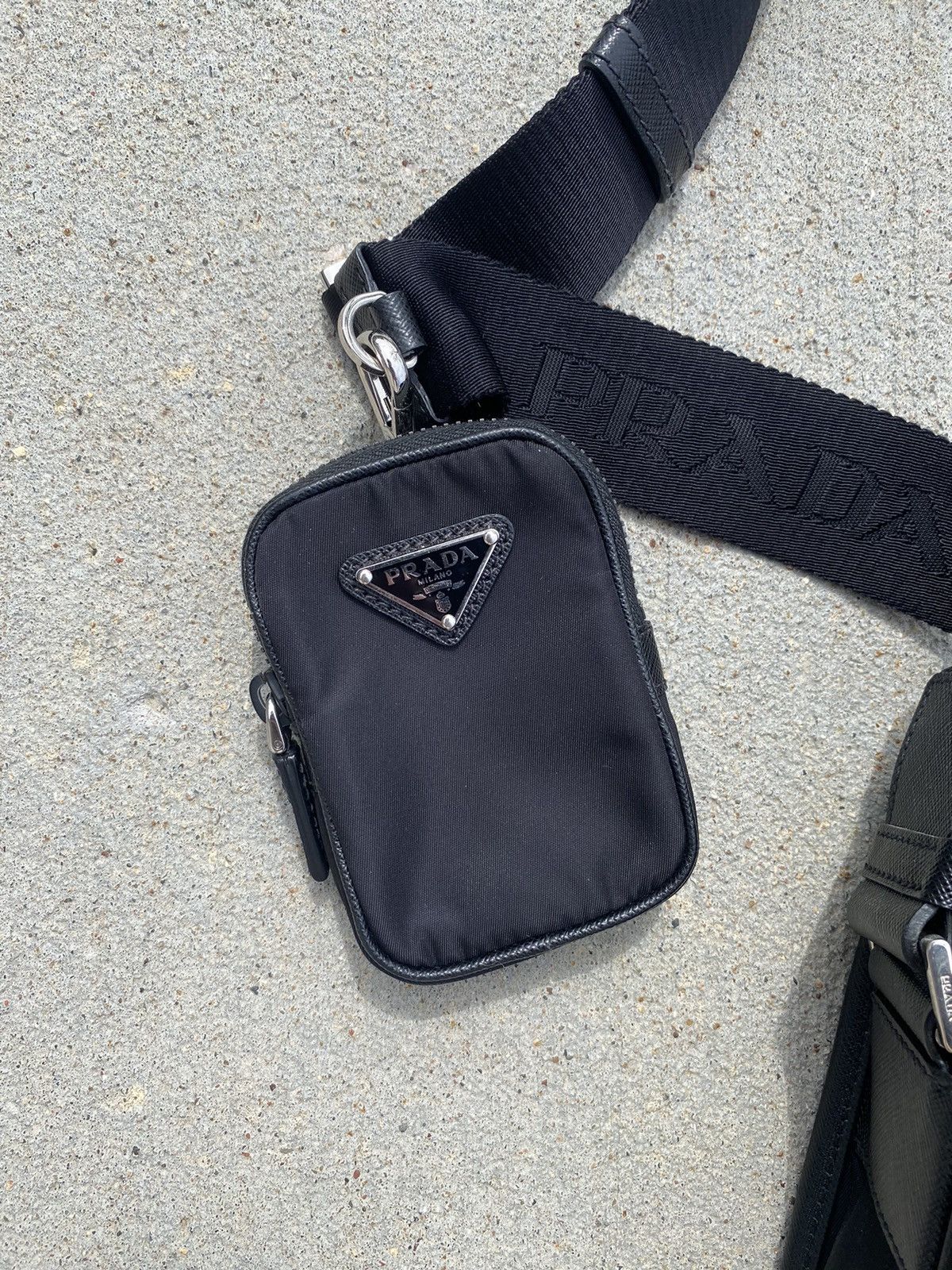 Prada PRADA Re-Nylon and Saffiano leather shoulder bag Size ONE SIZE - 5 Thumbnail