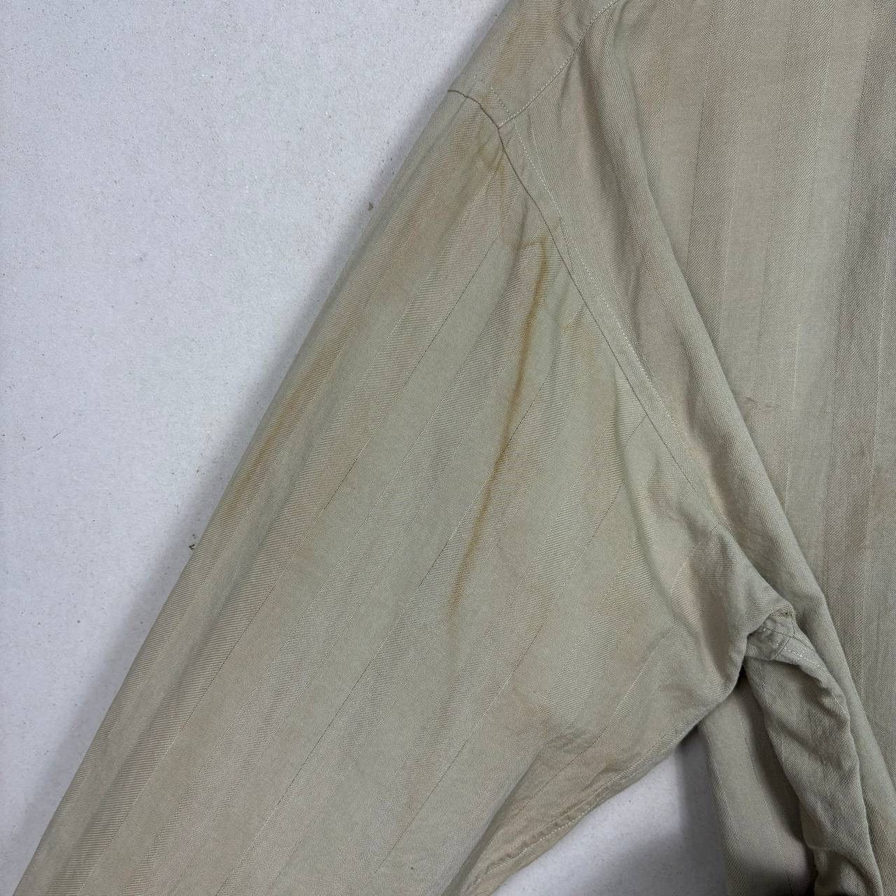 Issey Miyake Vintage 80s Issey Miyake I.S. Striped Shirt Beige Size US M / EU 48-50 / 2 - 8 Thumbnail