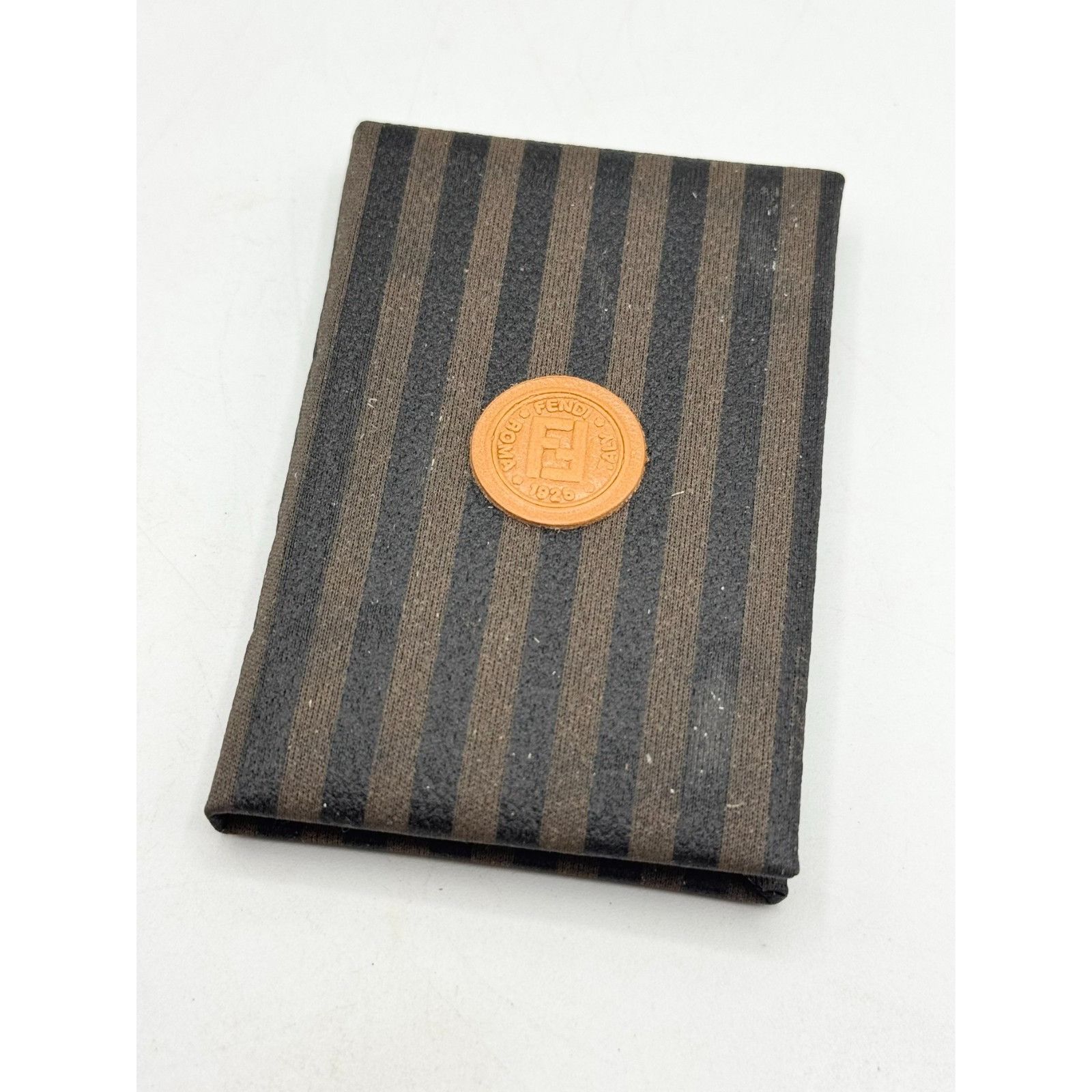 Fendi Vintage Fendi Leather Pequin stripe Address Book in Box NWT Size ONE SIZE - 6 Thumbnail