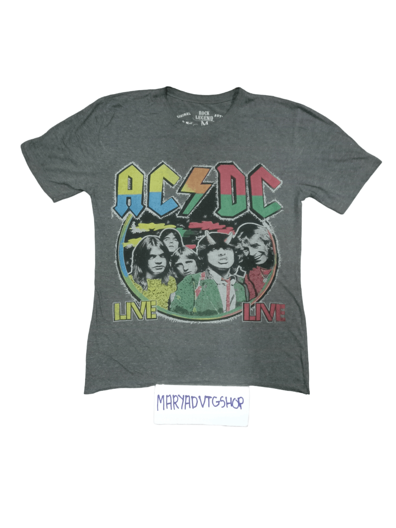 Vintage rare acdc band back in black