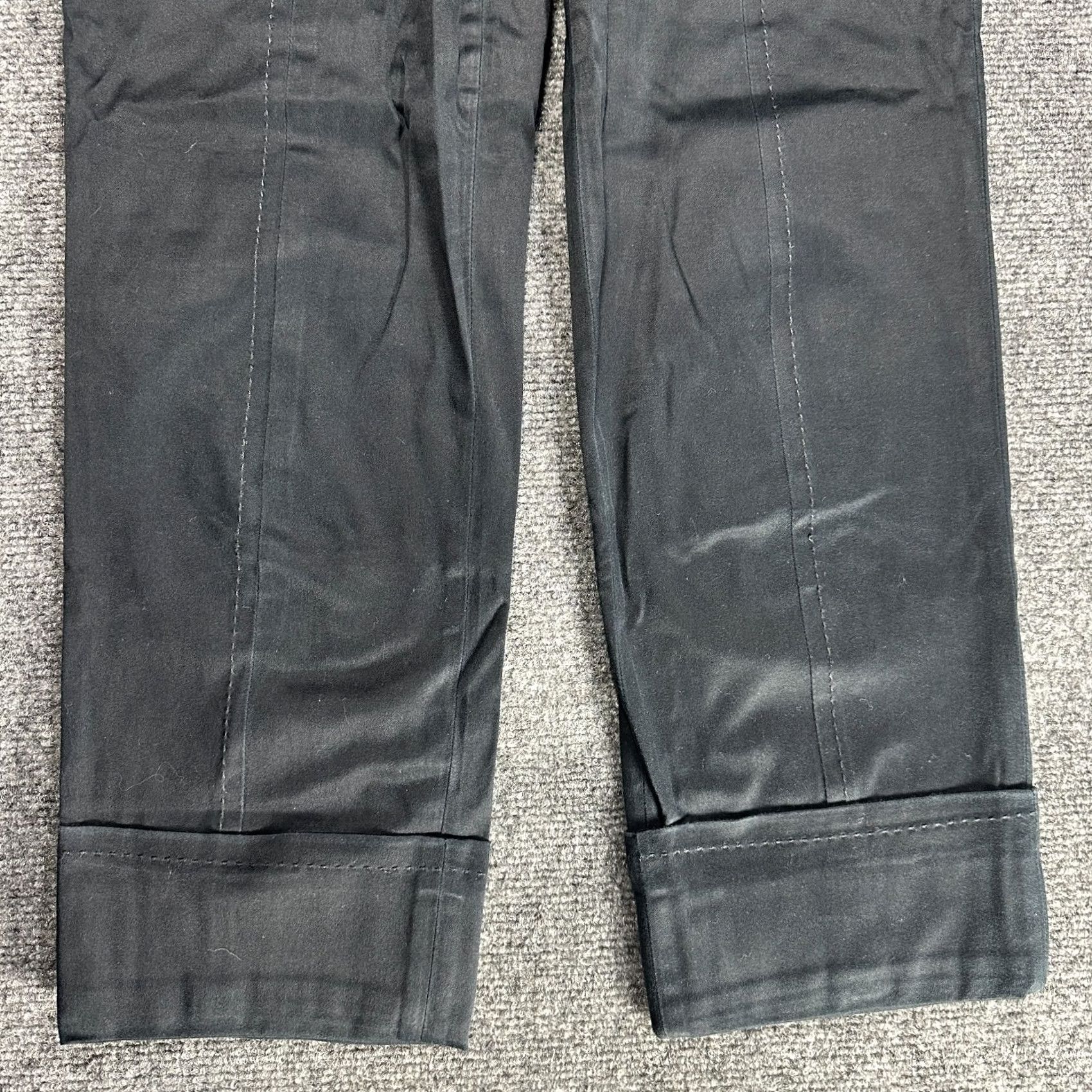 Banana Republic Banana Republic Pants Womens 4 Martin-Fit Blue Cotton Stretch Chino Zipper Cuffed Straight Inseam 24.5in Regular 27in Waist Womens Size 27" / US 4 / IT 40 - 2 Thumbnail