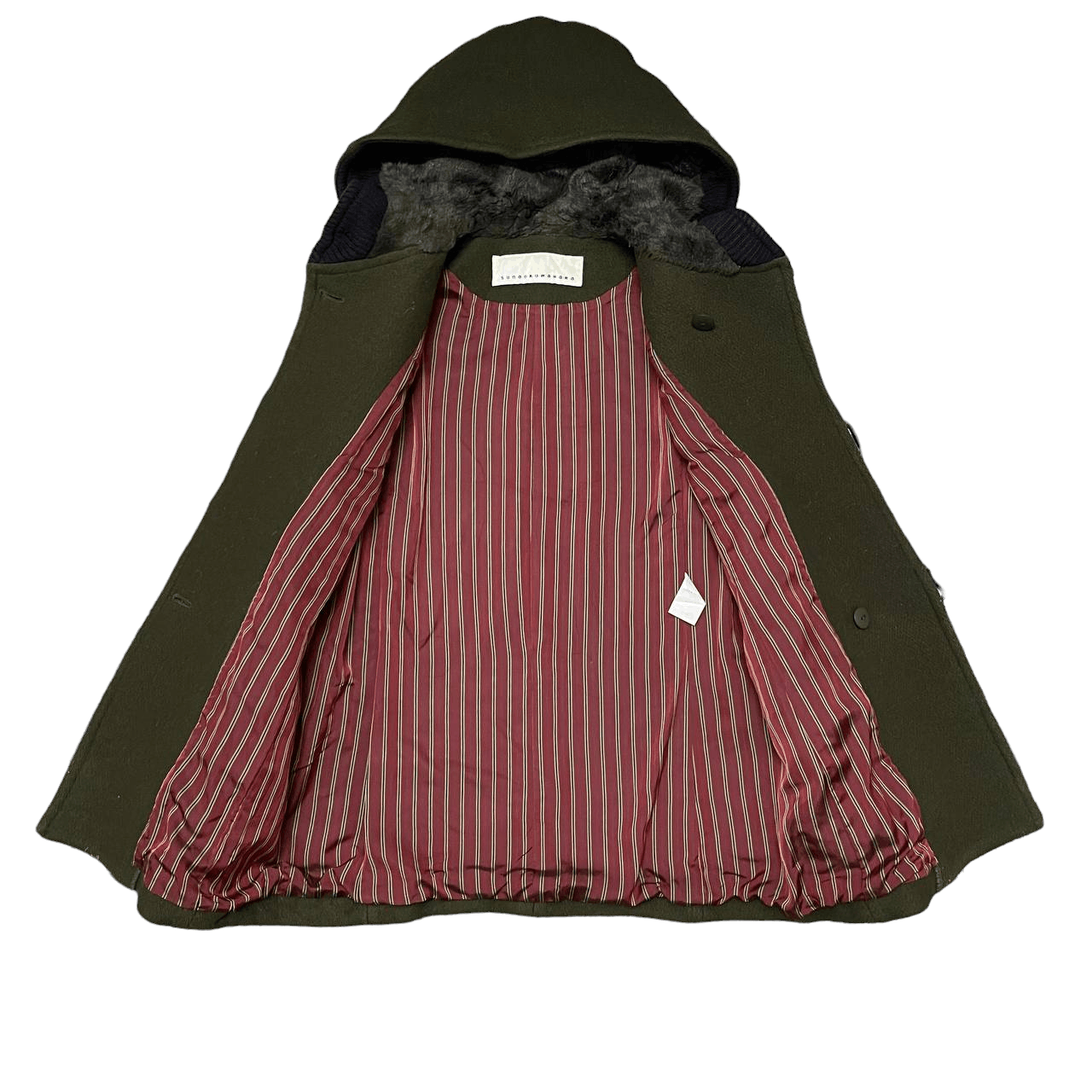 Issey Miyake Vintage Sunao Kuwahara by Issey Miyake Wool Hooded Coat Size US S / EU 44-46 / 1 - 7 Thumbnail