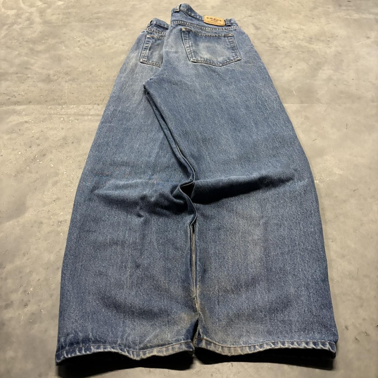 Japanese Brand × Vintage Crazy Vintage Y2K/2000s Baggy Medium Wash Skater Style Denim Jeans! Size US 38 / EU 54 - 4 Thumbnail