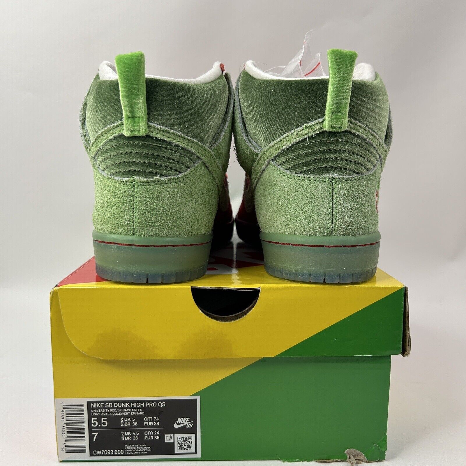 Nike Nike Dunk High SB “Strawberry Cough” 2024 Size US 7 / IT 37 - 4 Thumbnail