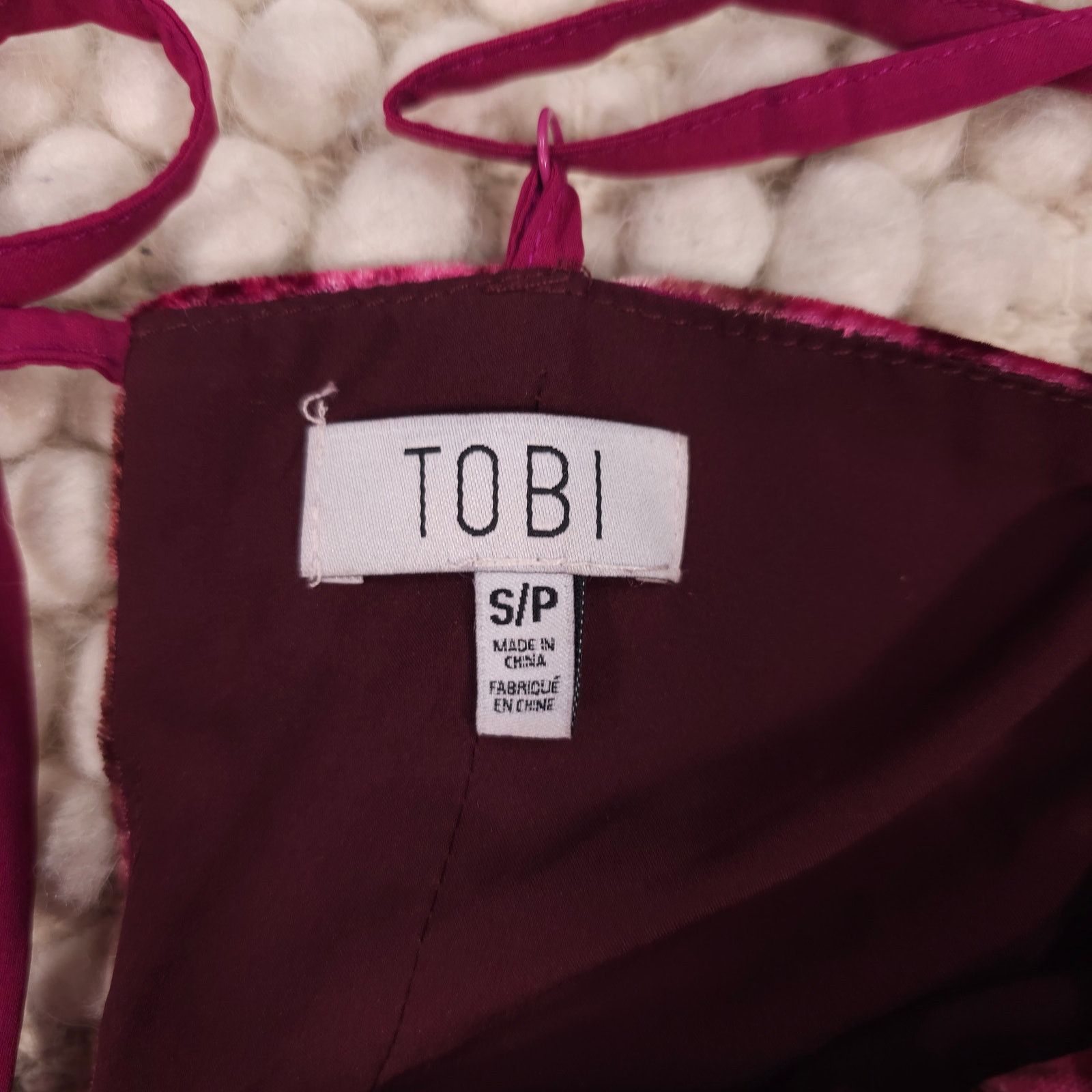 Other Tobi Velvet Floral Rose Square Neck Mini Dress Sz Small Size S / US 4 / IT 40 - 8 Thumbnail