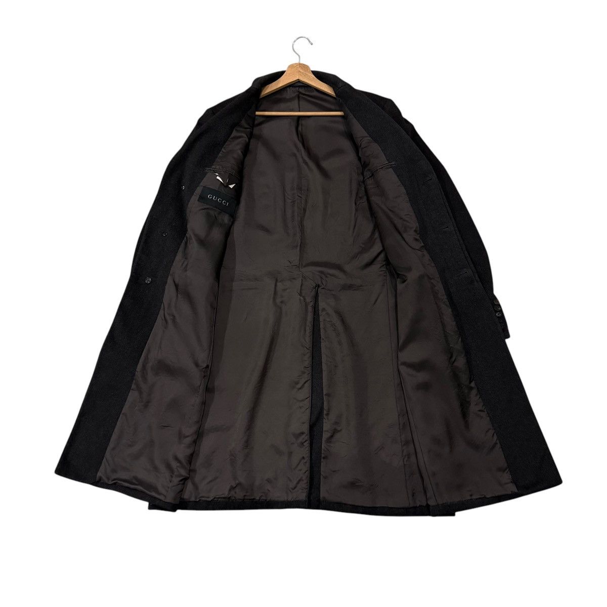 Gucci Vintage Gucci Made In Italy Wool Buttons Long Jacket Size US M / EU 48-50 / 2 - 20 Thumbnail