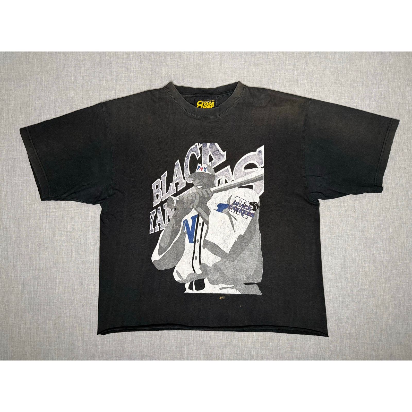 Vintage Vintage Black Yankees Negro League Baseball Cropped T-shirt Size US XL / EU 56 / 4 - 1 Thumbnail