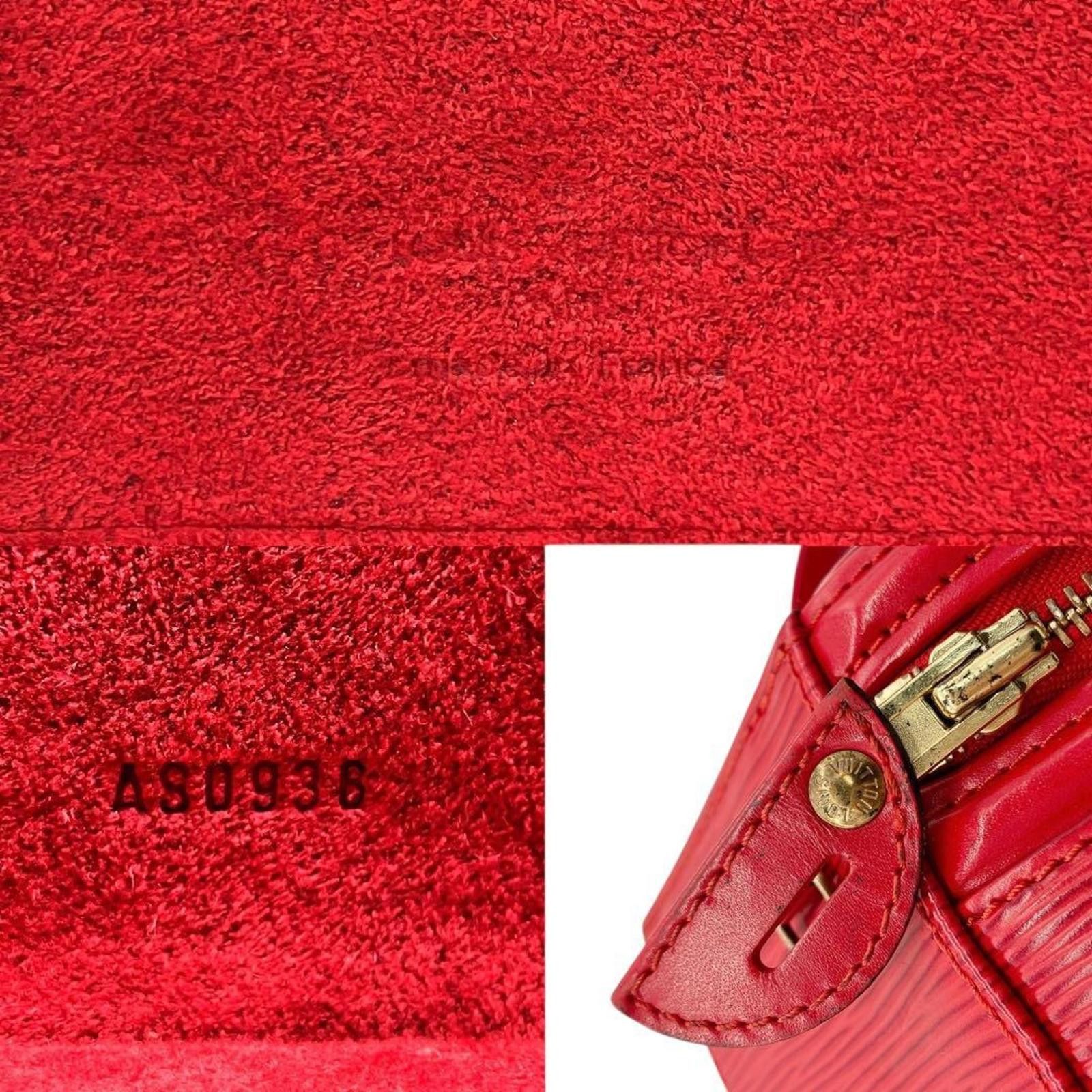 Louis Vuitton Louis Vuitton - Red Epi Leather Round Handbag Size ONE SIZE - 7 Thumbnail
