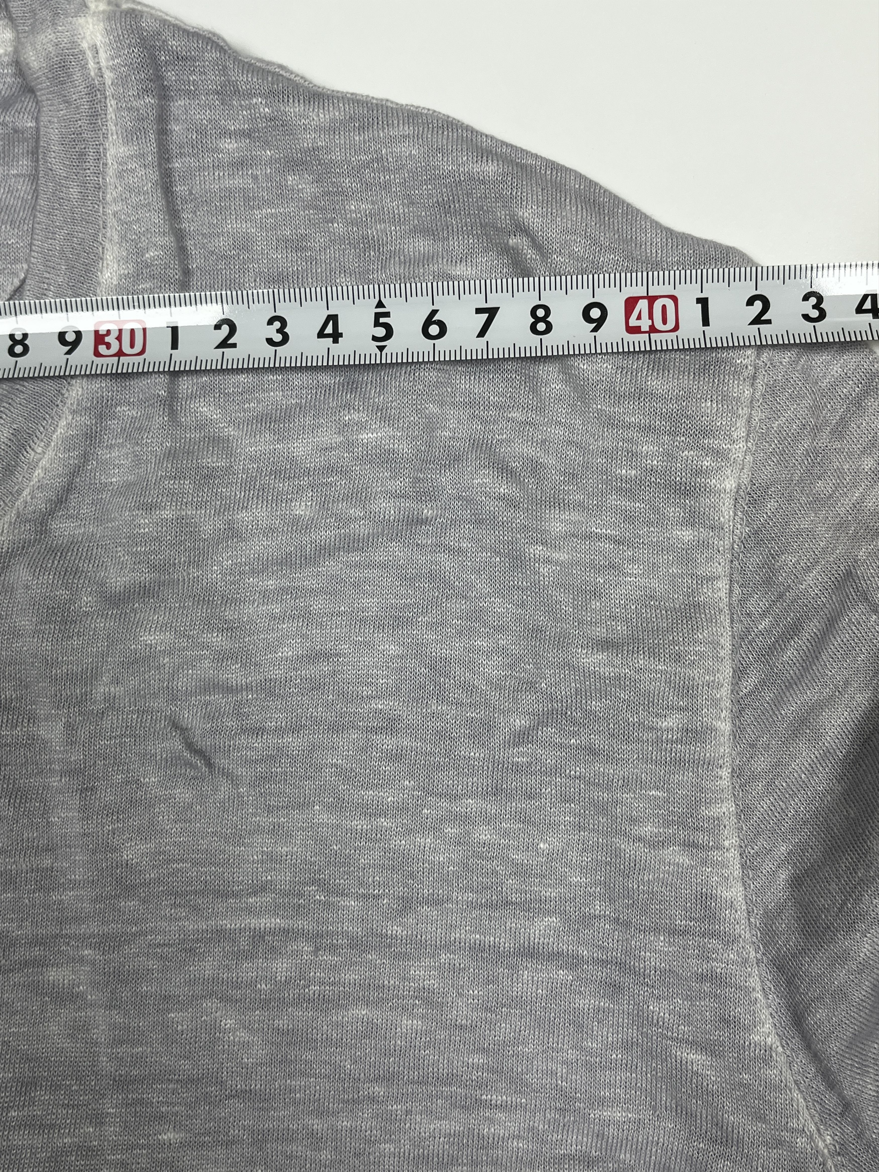120% Lino 120% Lino Linen Long Sleeve T-Shirt Gray L Size US L / EU 52-54 / 3 - 6 Thumbnail
