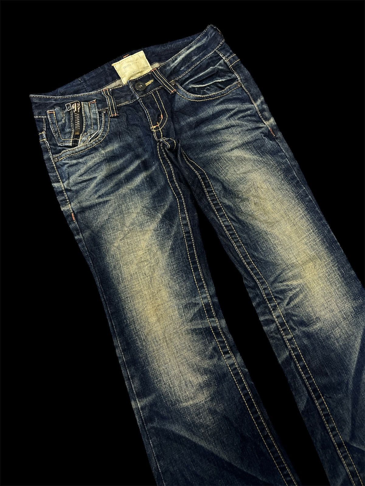 Japanese Brand × Jean FLARED‼️LOLITA RUSTY DISTRESSED DENIM PANT Size US 28 / EU 44 - 7 Thumbnail