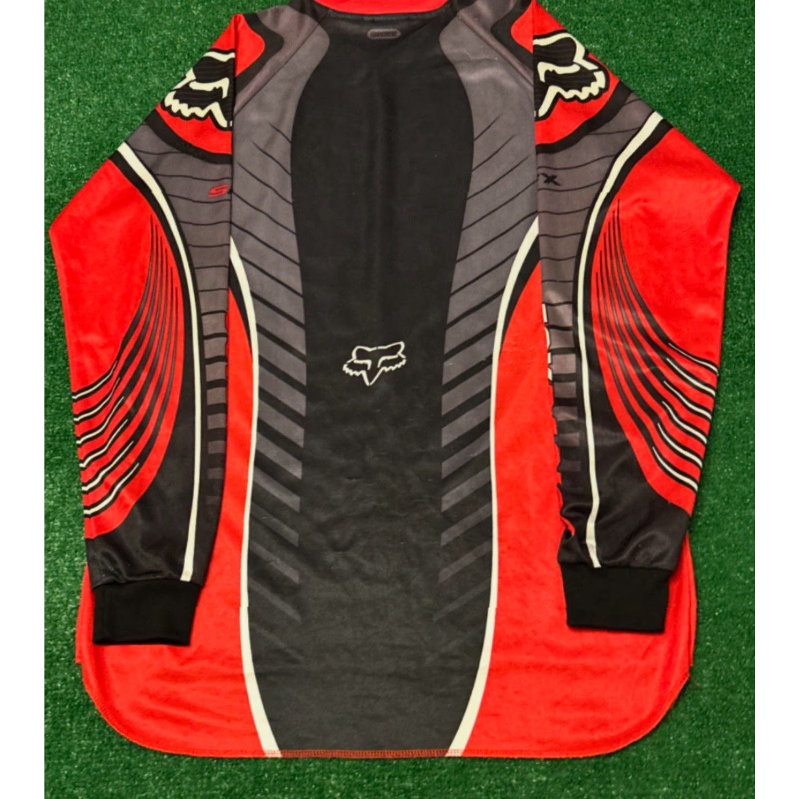 Vintage VINTAGE Fox Motocross Jersey Mens Long Sleeve M Red 90s Y2K Vintage Punk Grunge Hip Hop Sports BMX Football 90s Fox Racing Clothing Mens Medium VTG Size US M / EU 48-50 / 2 - 2 Thumbnail