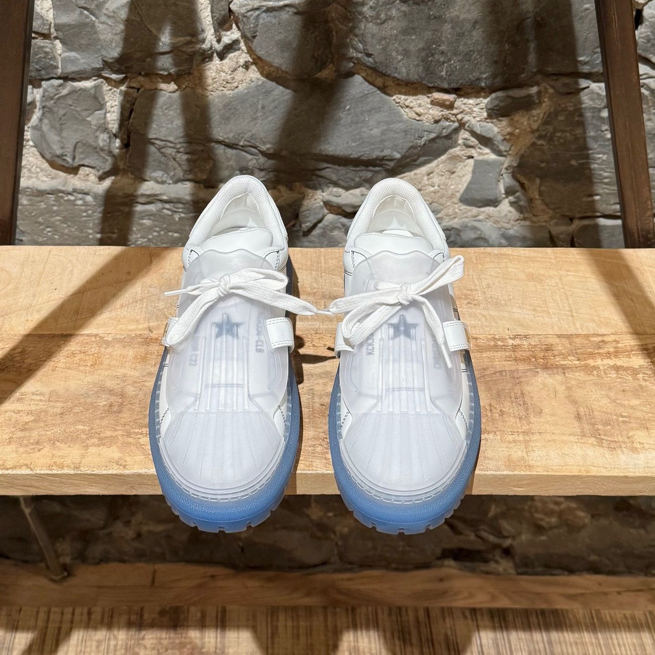 Dior Dior Dior-ID Strap White Blue Sole Sneakers Size US 8.5 / IT 38.5 - 4 Thumbnail