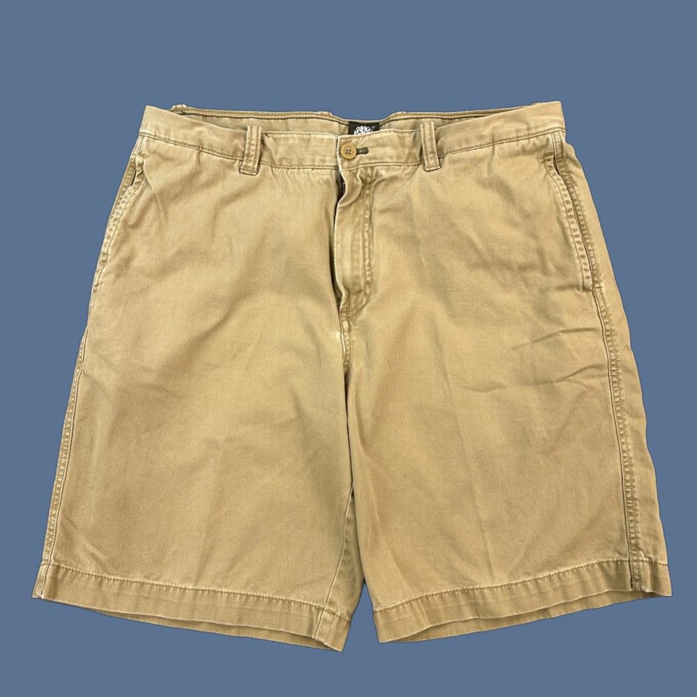 Timberland Timberland Shorts Mens 38 Tan Khaki Cotton Flat Front Chino Casual Outdoor 38 Mens Regular Brown Shirt? Size US 38 / EU 54 - 1 Thumbnail