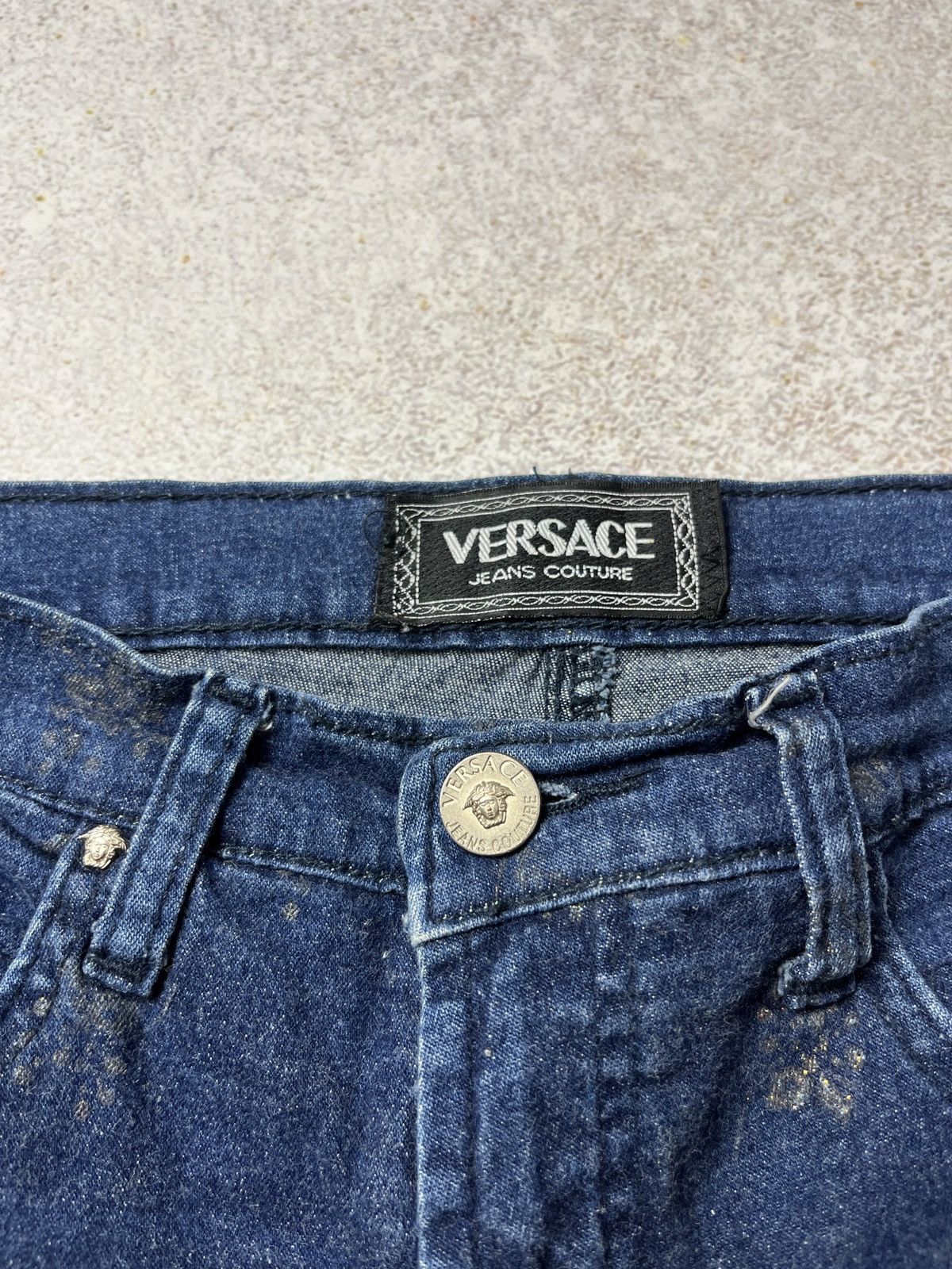 Versace Jeans Couture Vintage Versace Jeans Couture Flared Monogram Archive Size 28" / US 6 / IT 42 - 7 Thumbnail