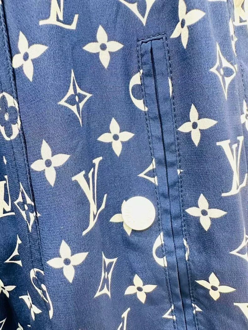 Louis Vuitton Louis Vuitton Blue print silk dress Size XS / US 0-2 / IT 36-38 - 4 Thumbnail