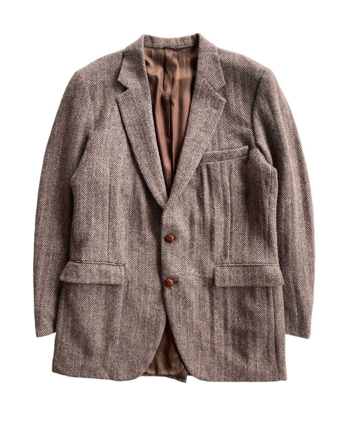 Harris Tweed 80s Handwoven Harris Tweed X Eagle Clothes Coat Size US XL / EU 56 / 4 - 2 Thumbnail