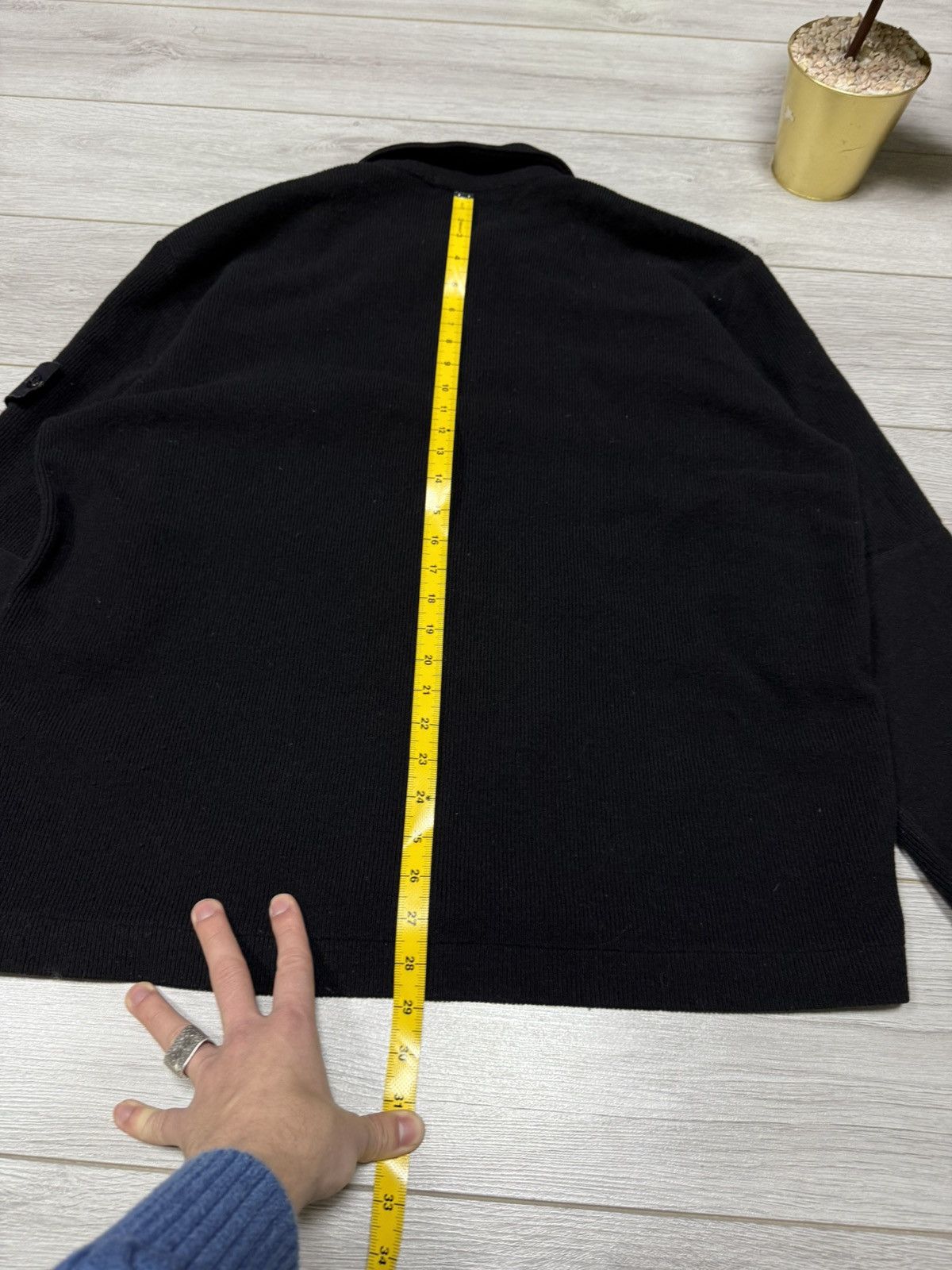 Stone Island Stone Island 00 vintage wool overshot buttons pocket jacket Size US XL / EU 56 / 4 - 15 Thumbnail