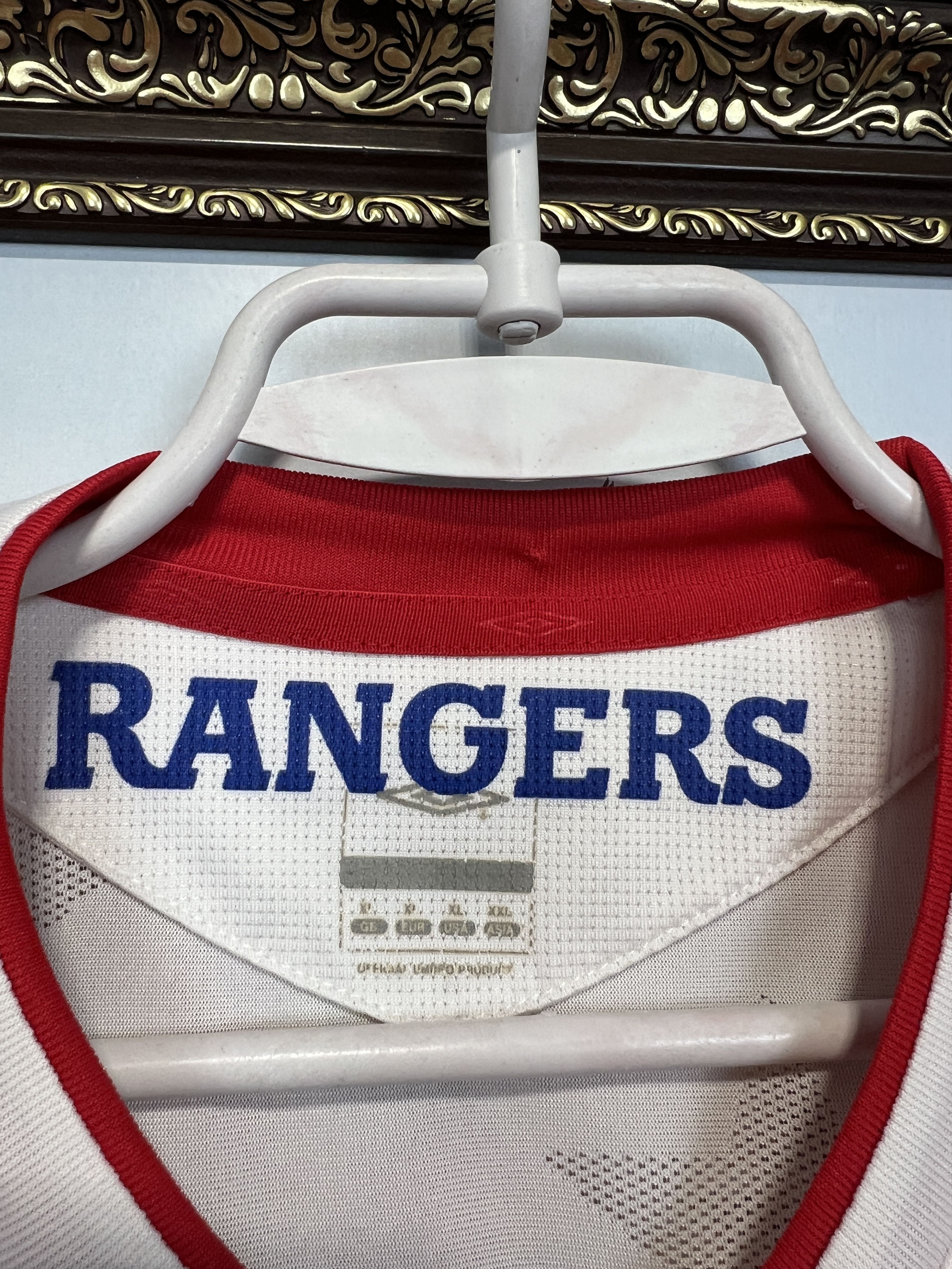 Umbro Rangers Away football shirt 2006 Soccer Jersey Trikot Rare Size US XL / EU 56 / 4 - 7 Thumbnail