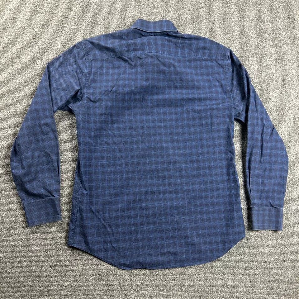 BUGATCHI Bugatchi Uomo Shirt Mens 16 Check 34/35 Button Up Cotton Size US L / EU 52-54 / 3 - 4 Thumbnail