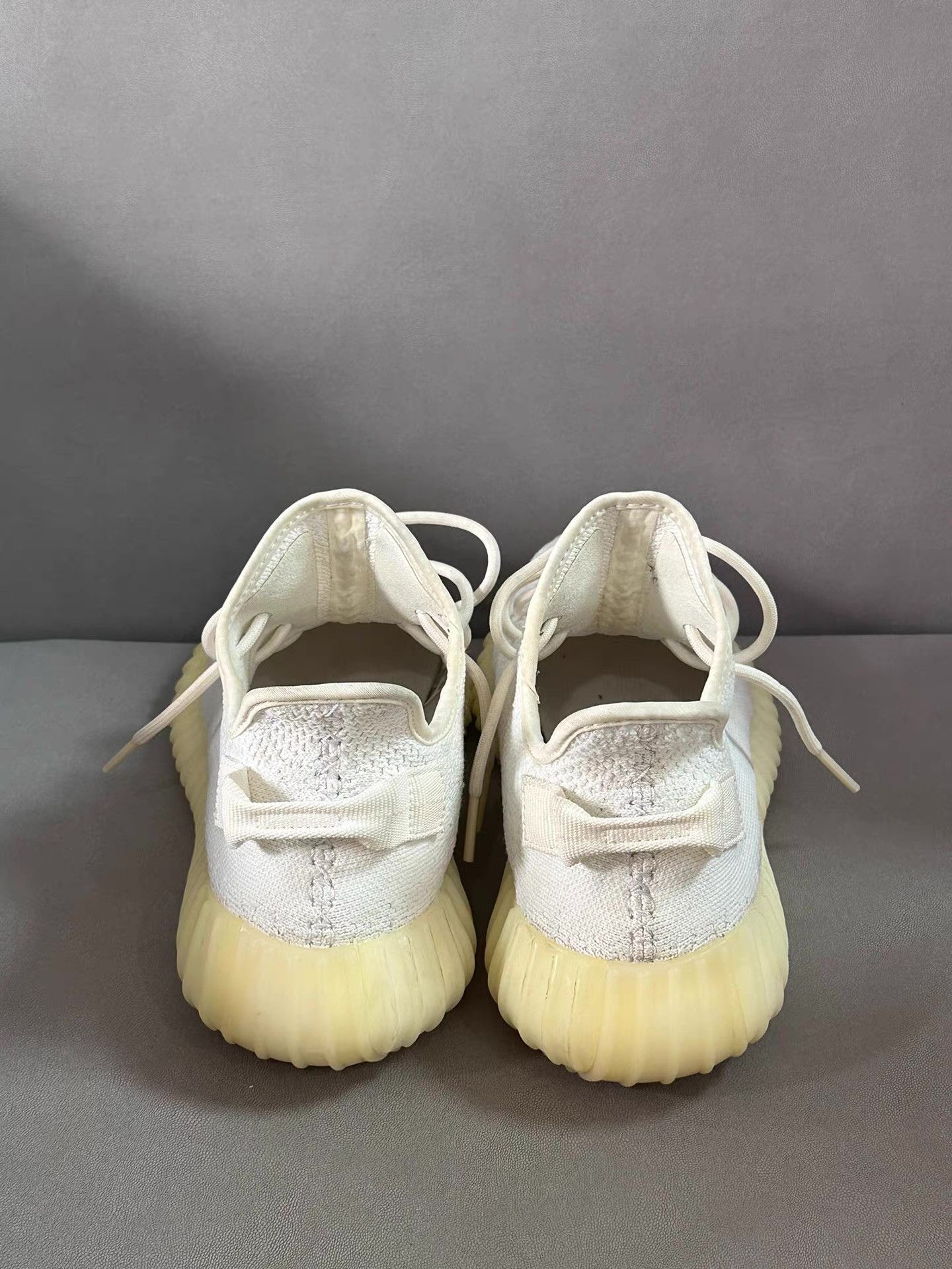 Nike Yeezy 350 White Cream Ｑ20 Size US 10 / EU 43 - 7 Thumbnail
