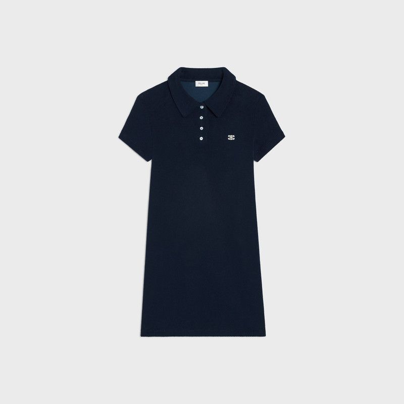 Celine os11x0526 Mini Polo Dress in Blue Size XS / US 0-2 / IT 36-38 - 1 Thumbnail