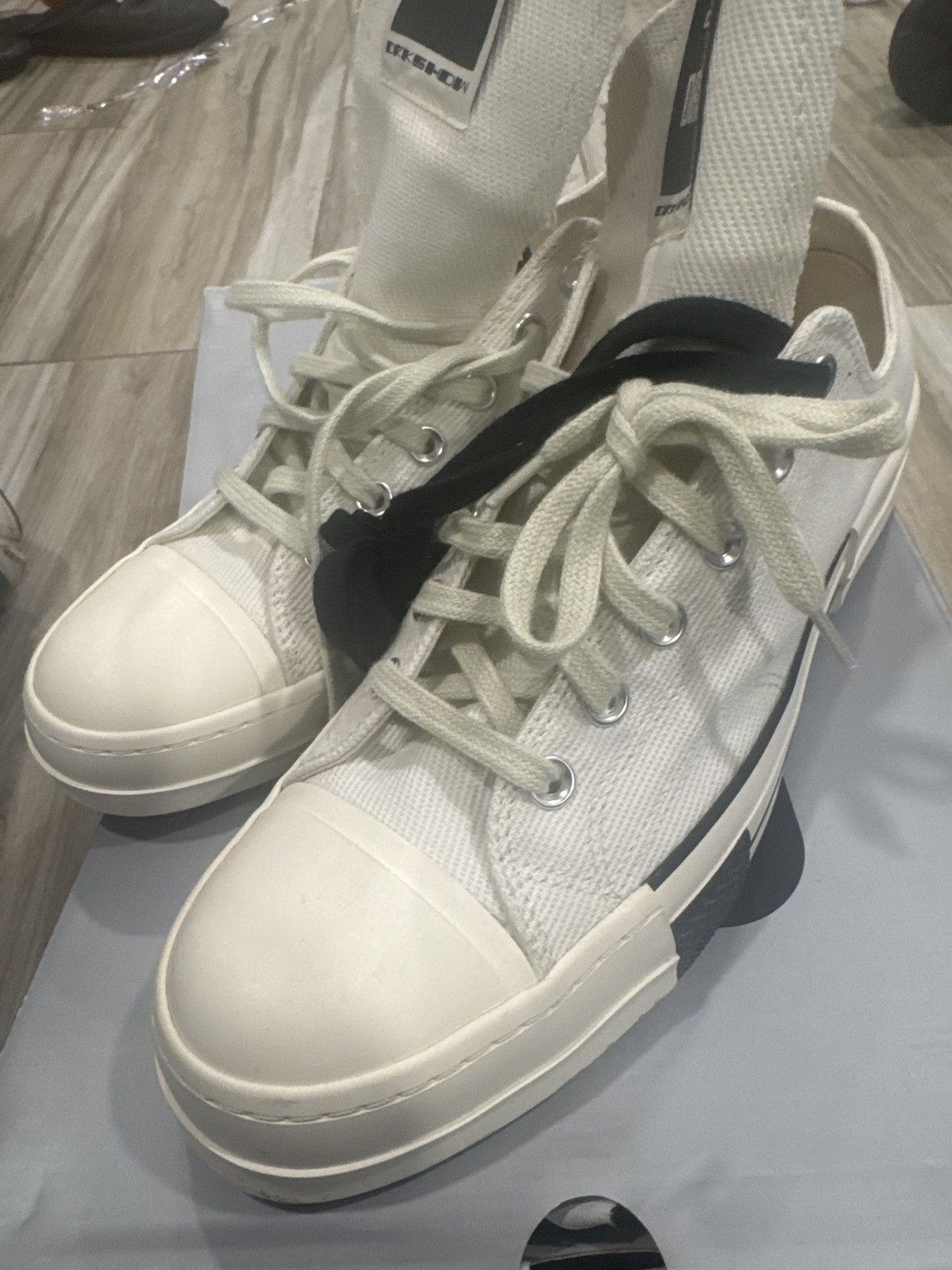 Converse × Rick Owens Drkshdw drkstar rick owens converse Size US 10.5 / EU 43-44 - 3 Thumbnail