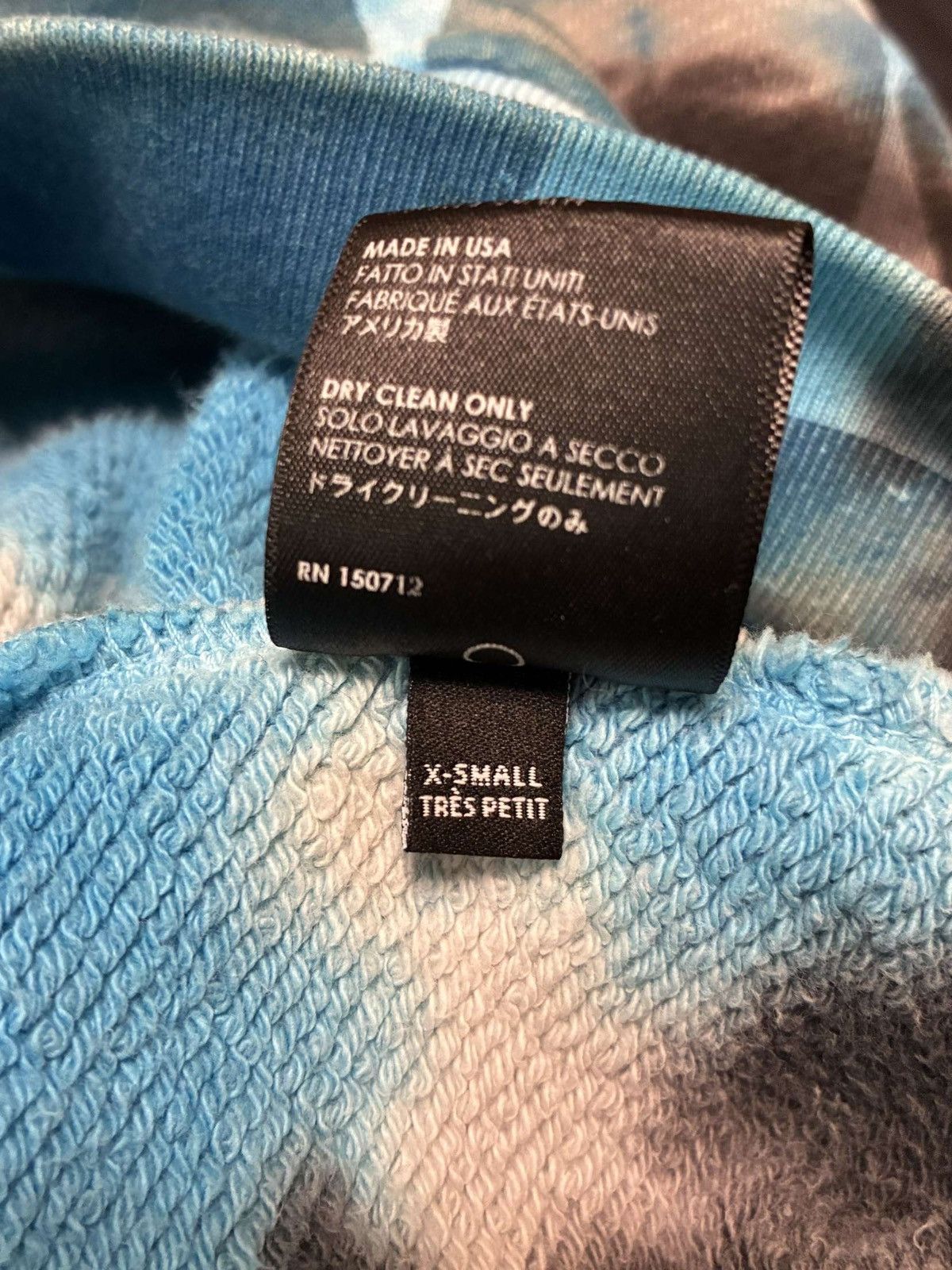 Amiri Amiri Blue Tie Dye Hoodie Size US XS / EU 42 / 0 - 7 Thumbnail