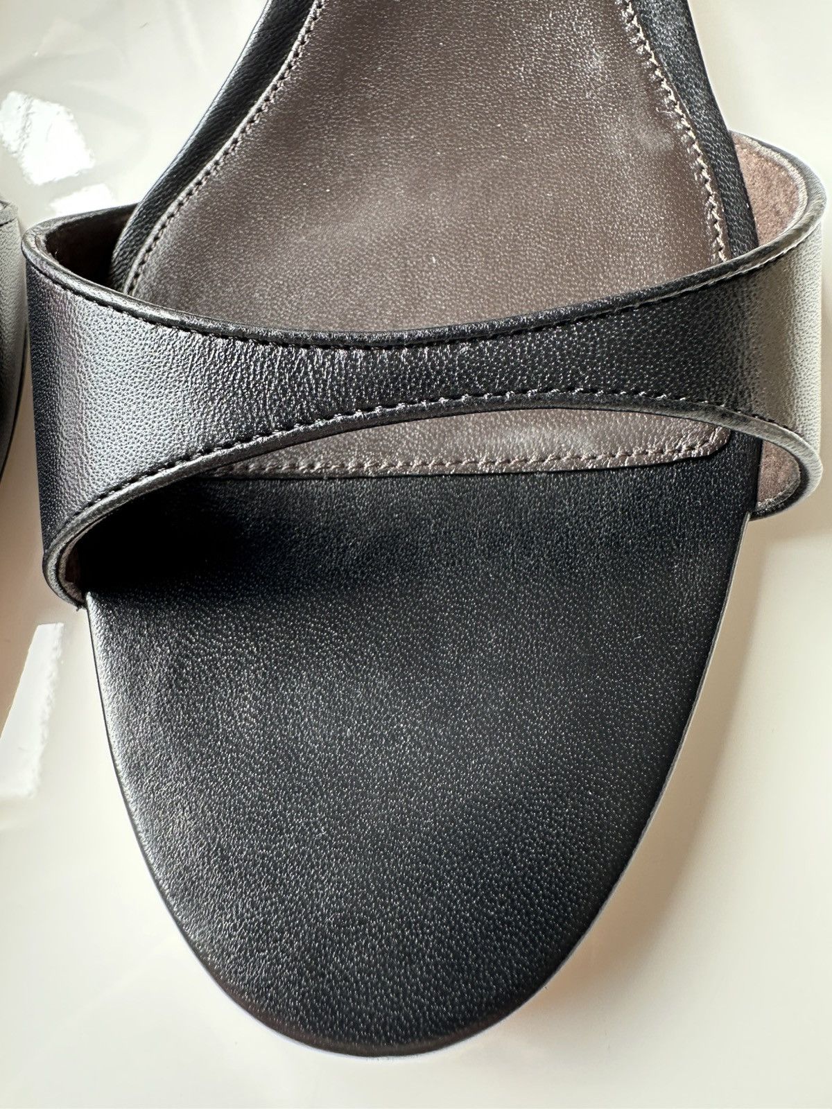 The Row THE ROW Vika Ankle Stripe Sandals Black Size 38(US7,5)! Size US 7.5 / IT 37.5 - 2 Thumbnail