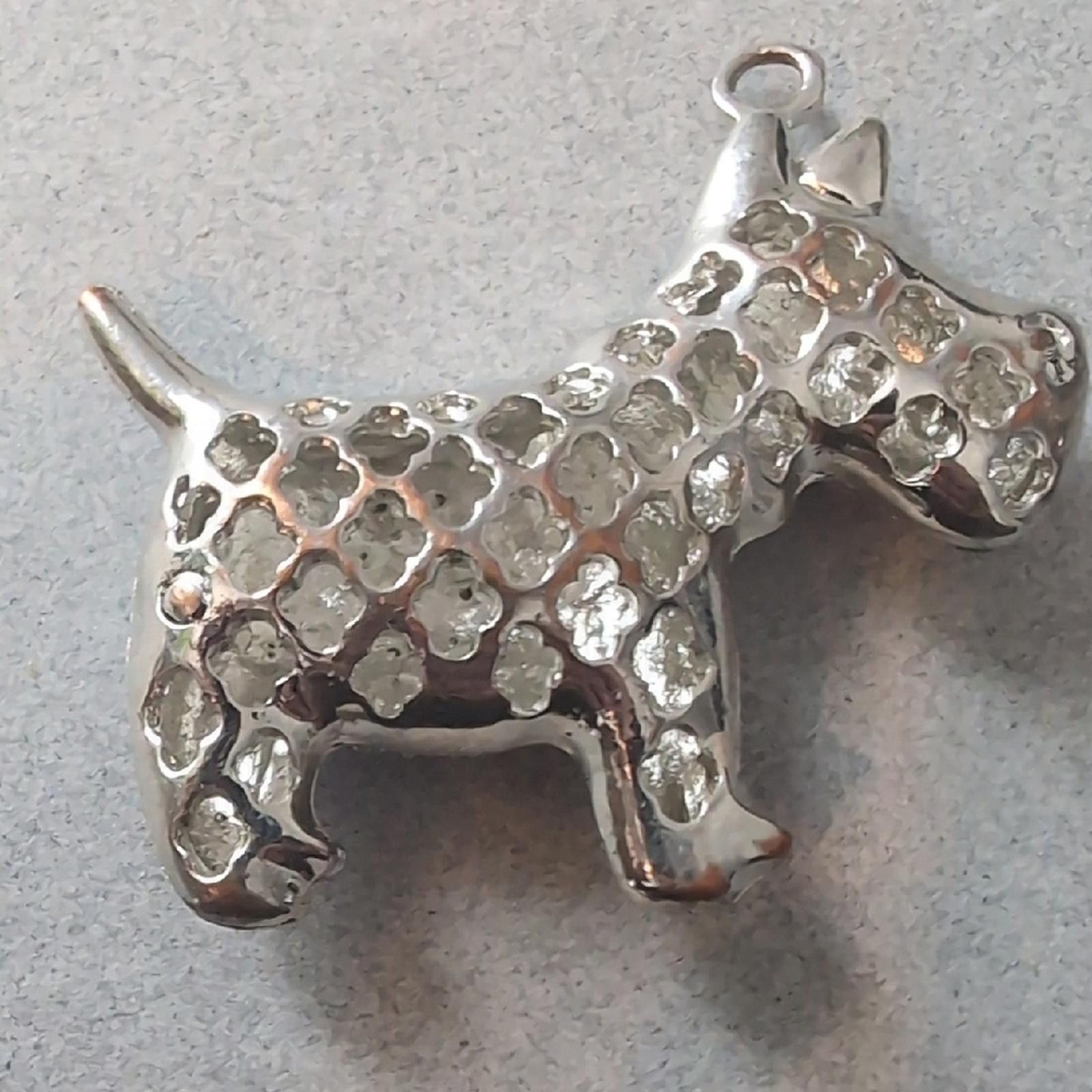 Other Vintage Retro Keyring scotty dog jewelry Rhinestone Style Size ONE SIZE - 2 Thumbnail