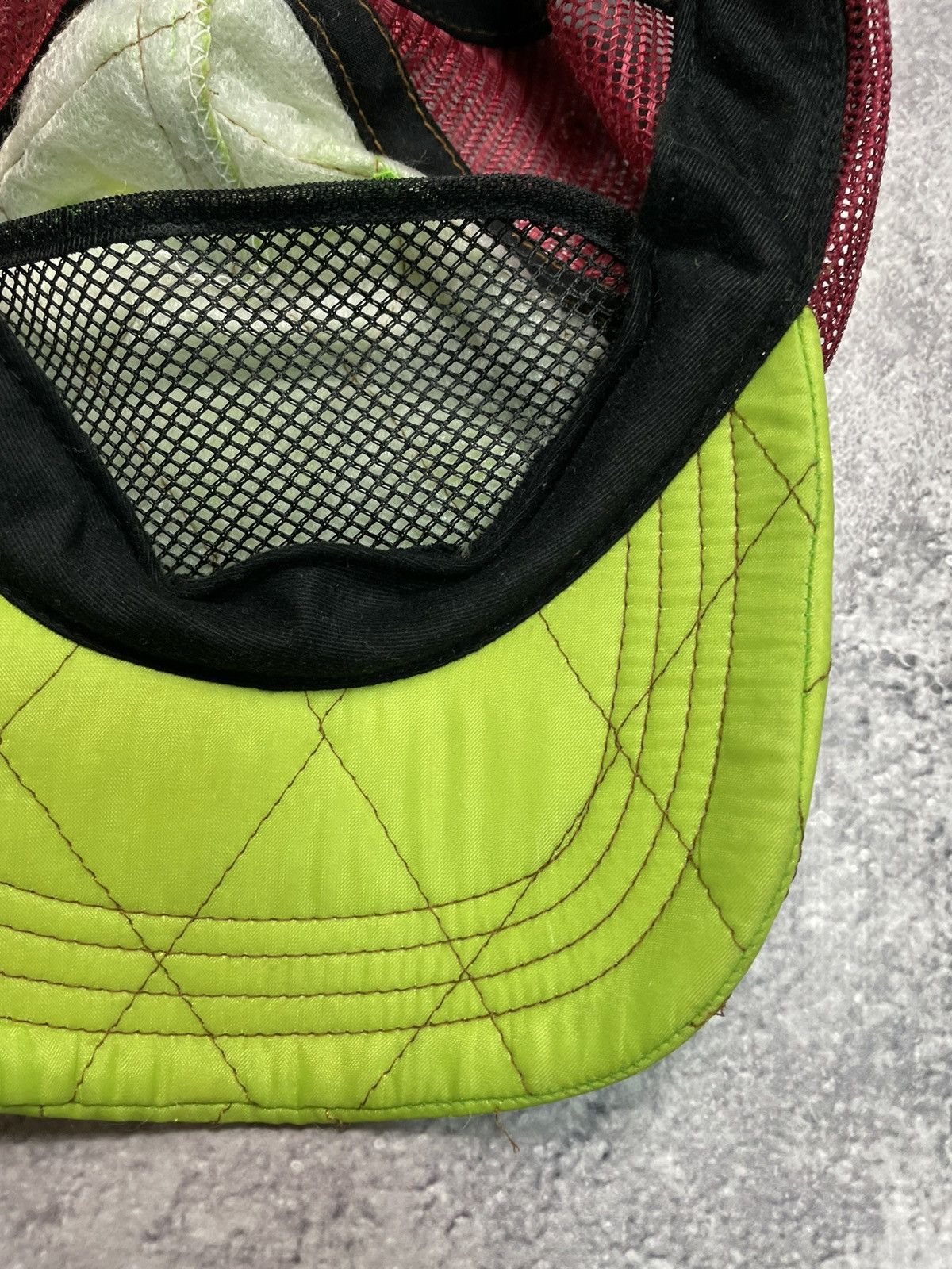 Von Dutch Von Dutch Vtg Y2K Green Trucker Cap Mesh Snapback Size ONE SIZE - 7 Thumbnail