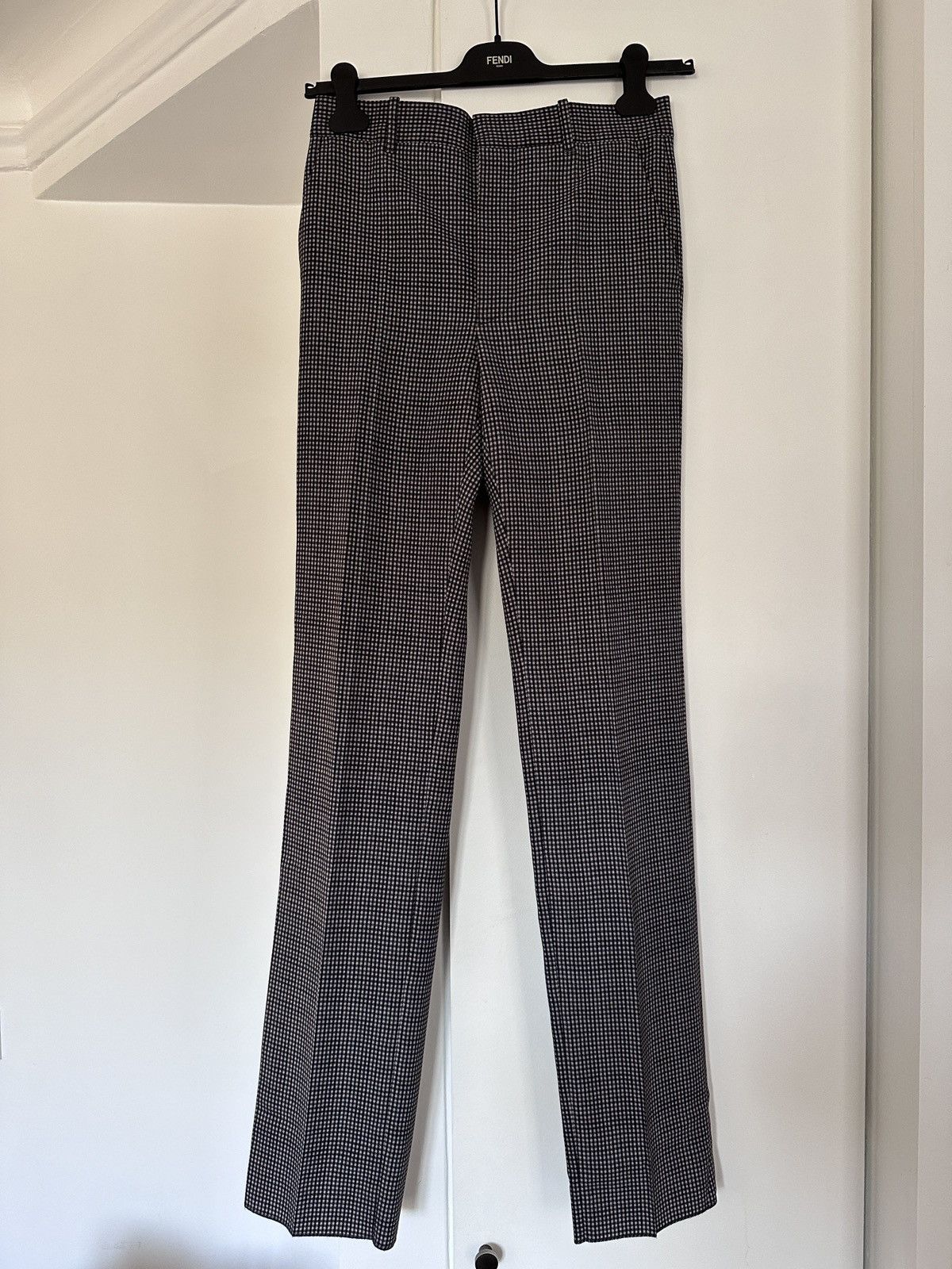 Balenciaga Balenciaga grey checked houndstooth pants Size US 30 / EU 46 - 1 Thumbnail