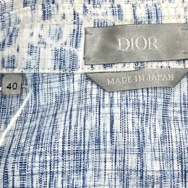 Dior Dior Light blue logo jacquad full printed cotton lapel sing Size US XXS / EU 40 - 5 Thumbnail