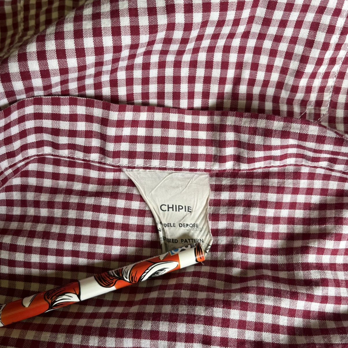 Japanese Brand × Vintage Vintage 1980s Chipie Brand Plaid Western Button Up Shirt Size US L / EU 52-54 / 3 - 8 Thumbnail