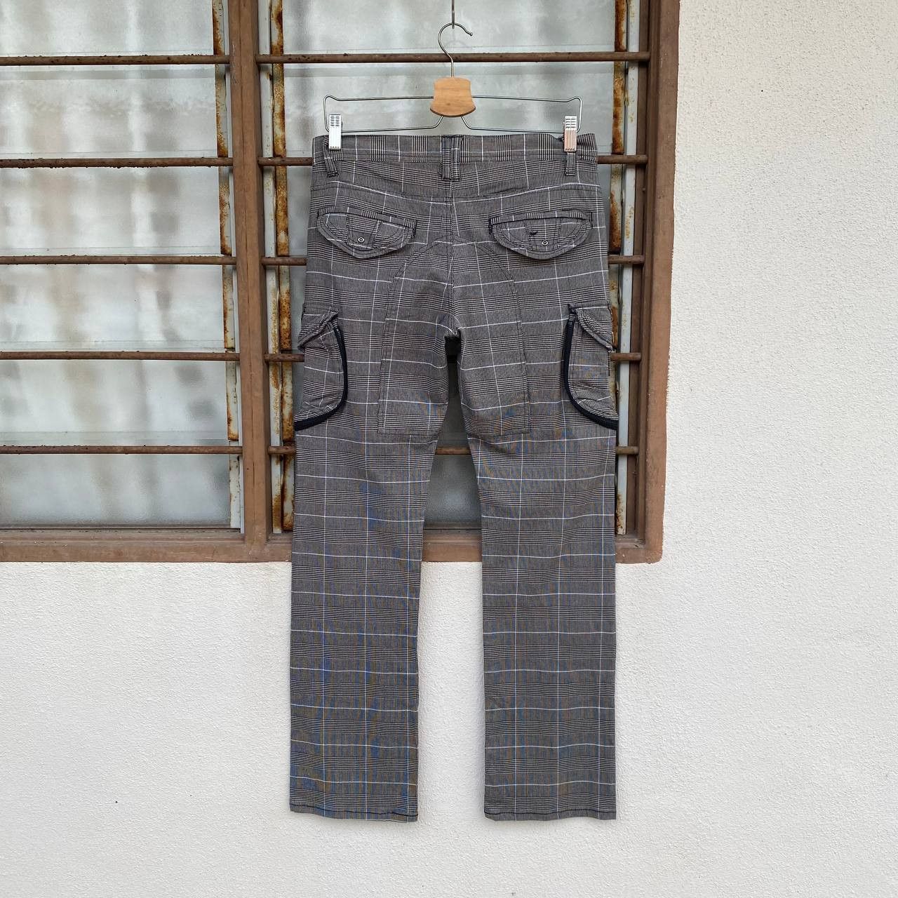 Japanese Brand PRISONER PANT CARGO SKKONE 31040 PIN STRIPE JAPANESE STYLE Size US 29 - 2 Thumbnail