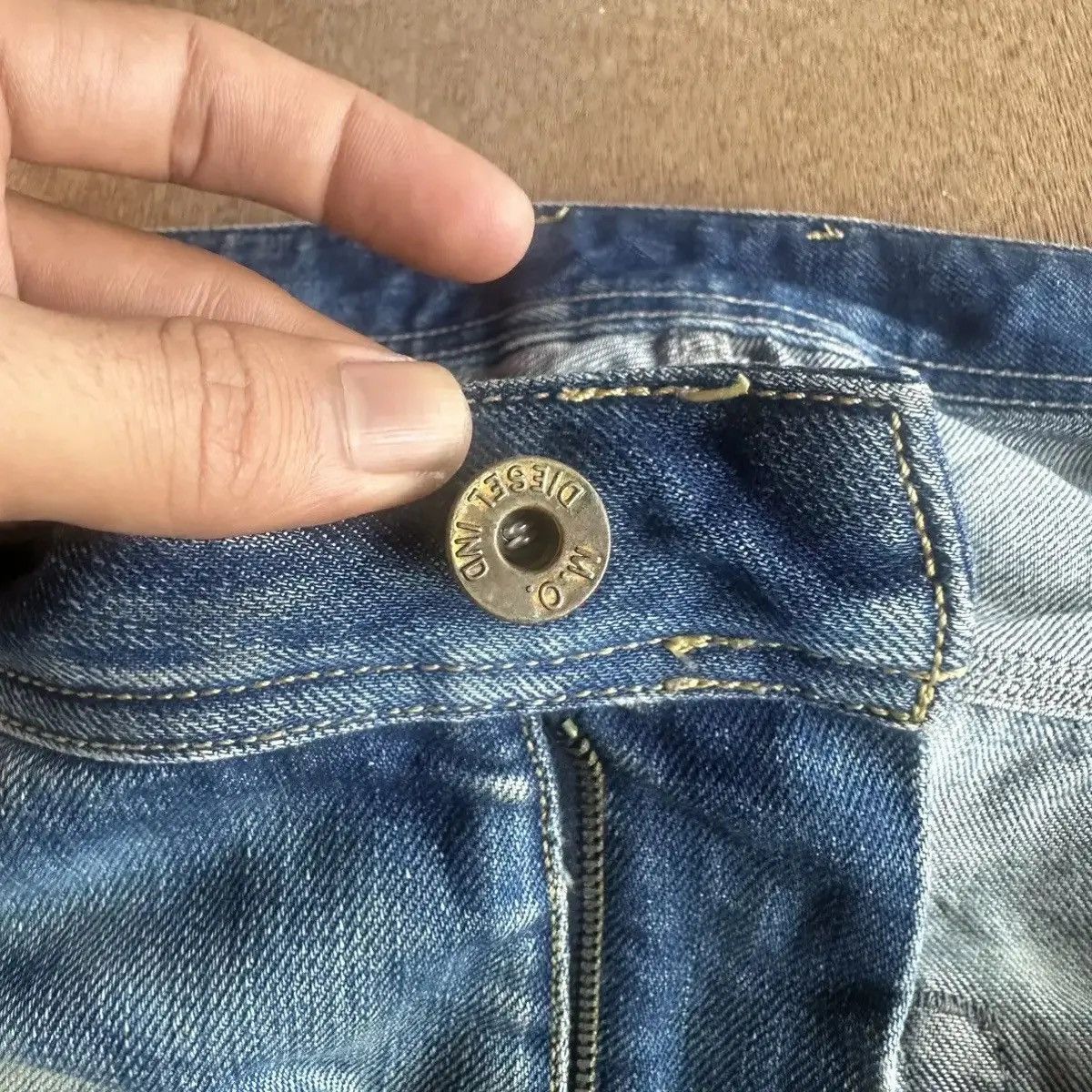 Diesel SUPER SICKS ‼️Vintage DIESEL Jeans Selvedge Distressed Denim Size US 30 / EU 46 - 9 Thumbnail