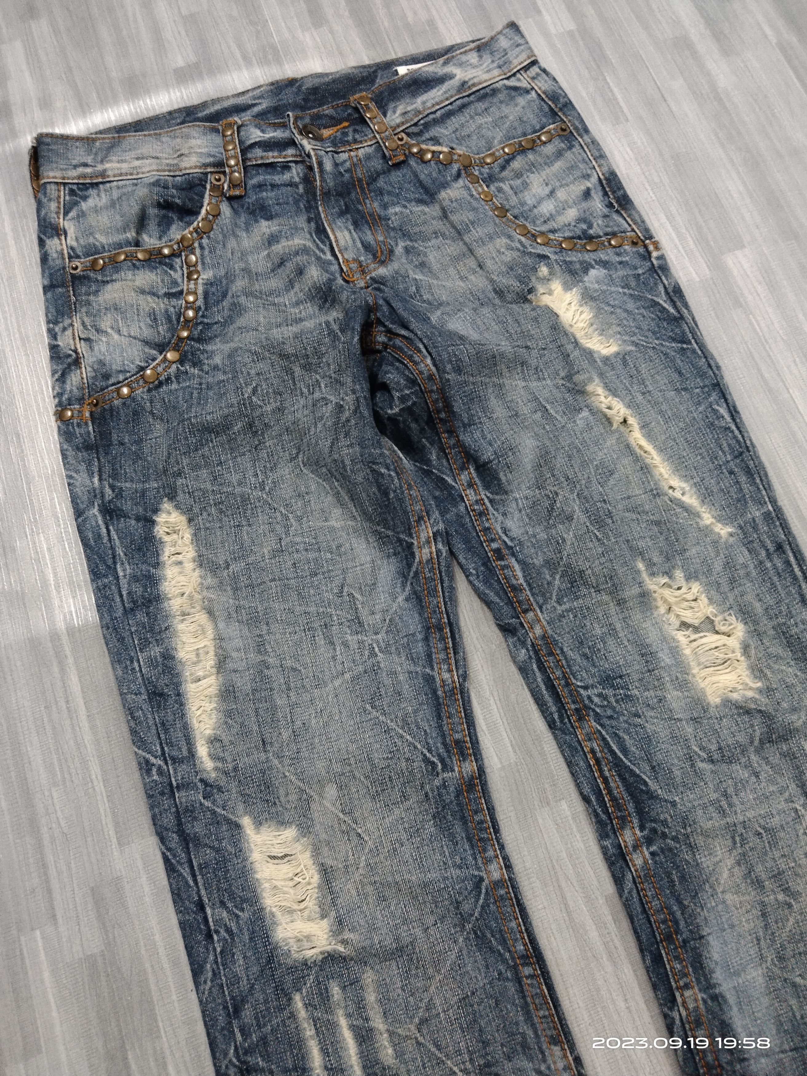 Other FLARE SICK RIPED STUDDED SEMANTIC DESIGN Size US 28 / EU 44 - 6 Thumbnail