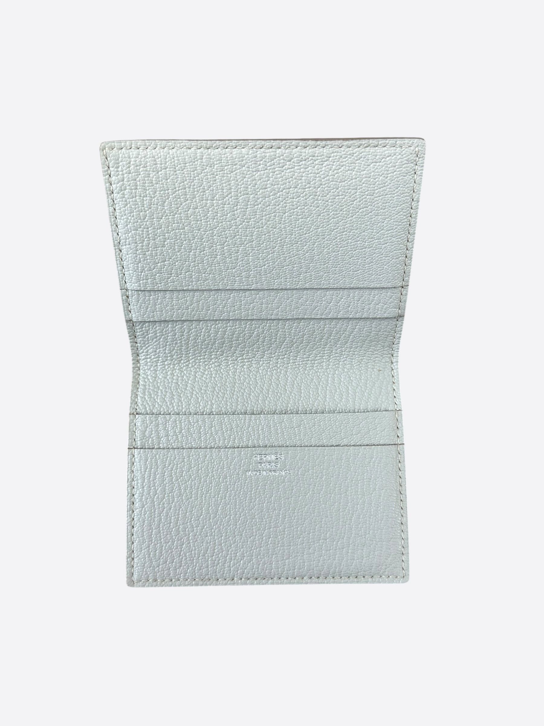 Hermes Hermes Yellow & Grey Epsom Evelyn Card Holder Size ONE SIZE - 3 Thumbnail