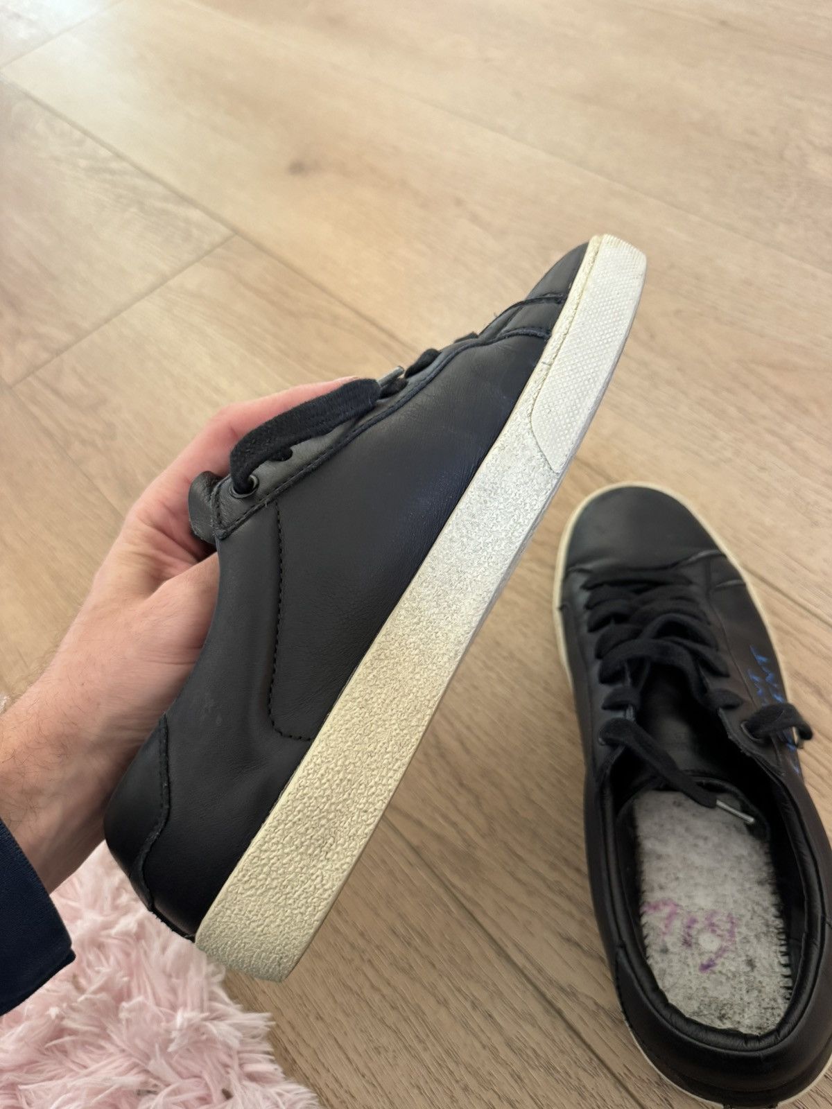 Saint Laurent Paris Court Sig Low Leather Size US 8 / EU 41 - 6 Thumbnail