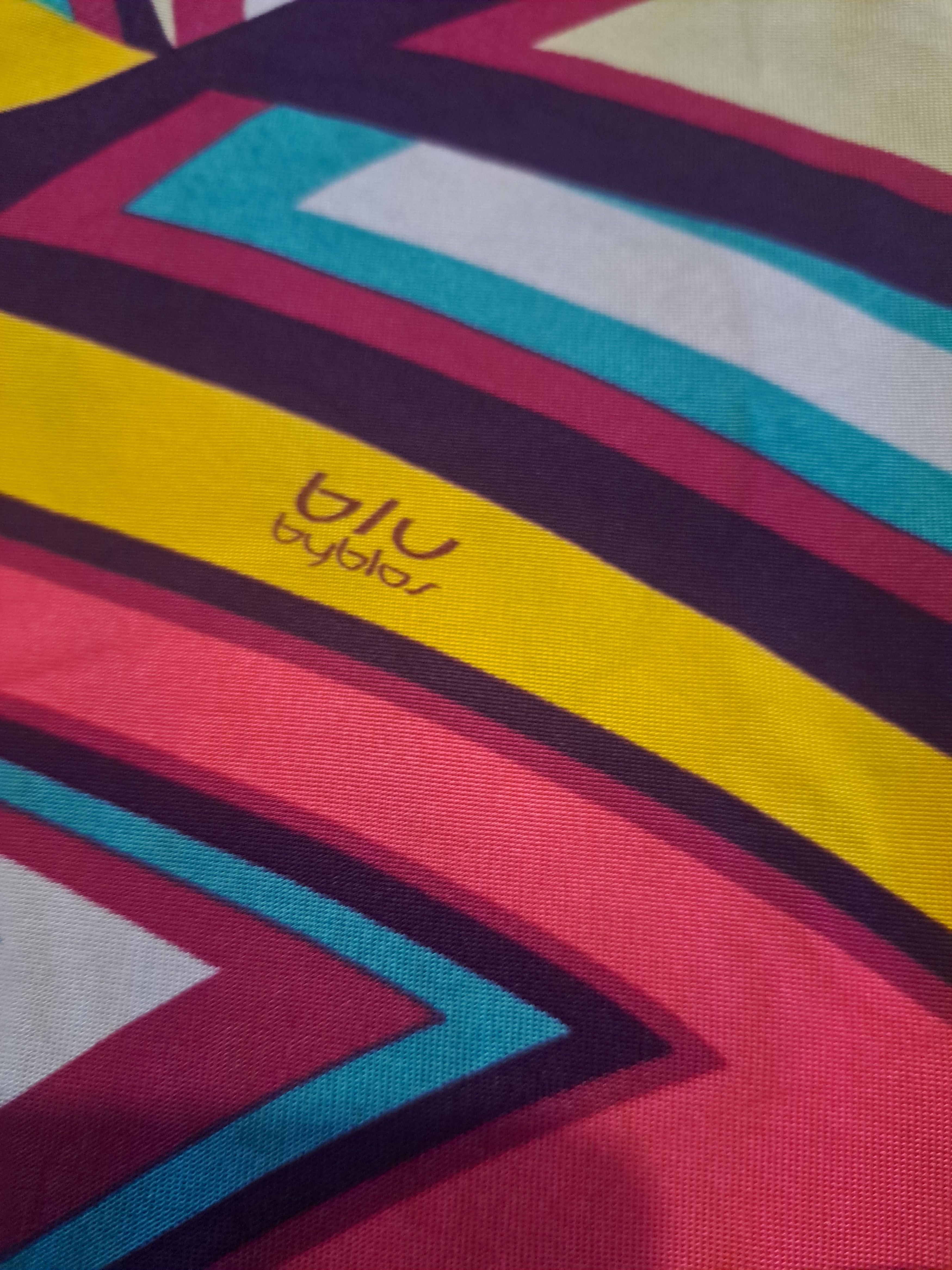 Byblos × Vintage Blu Byblos multicolour t-shirt, blouse. Size XL / US 12-14 / IT 48-50 - 6 Thumbnail